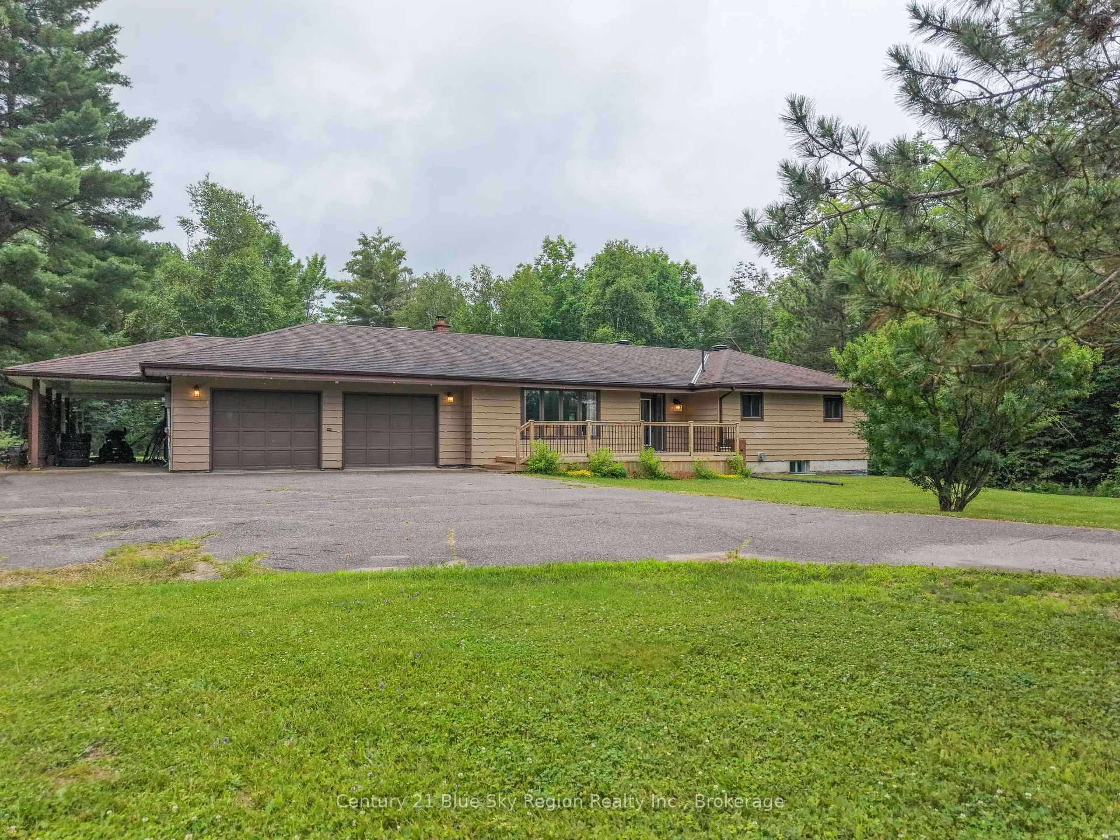 A pic from outside/outdoor area/front of a property/back of a property/a pic from drone, unknown for 1532 Highway 17, Bonfield Ontario P0H 2E0
