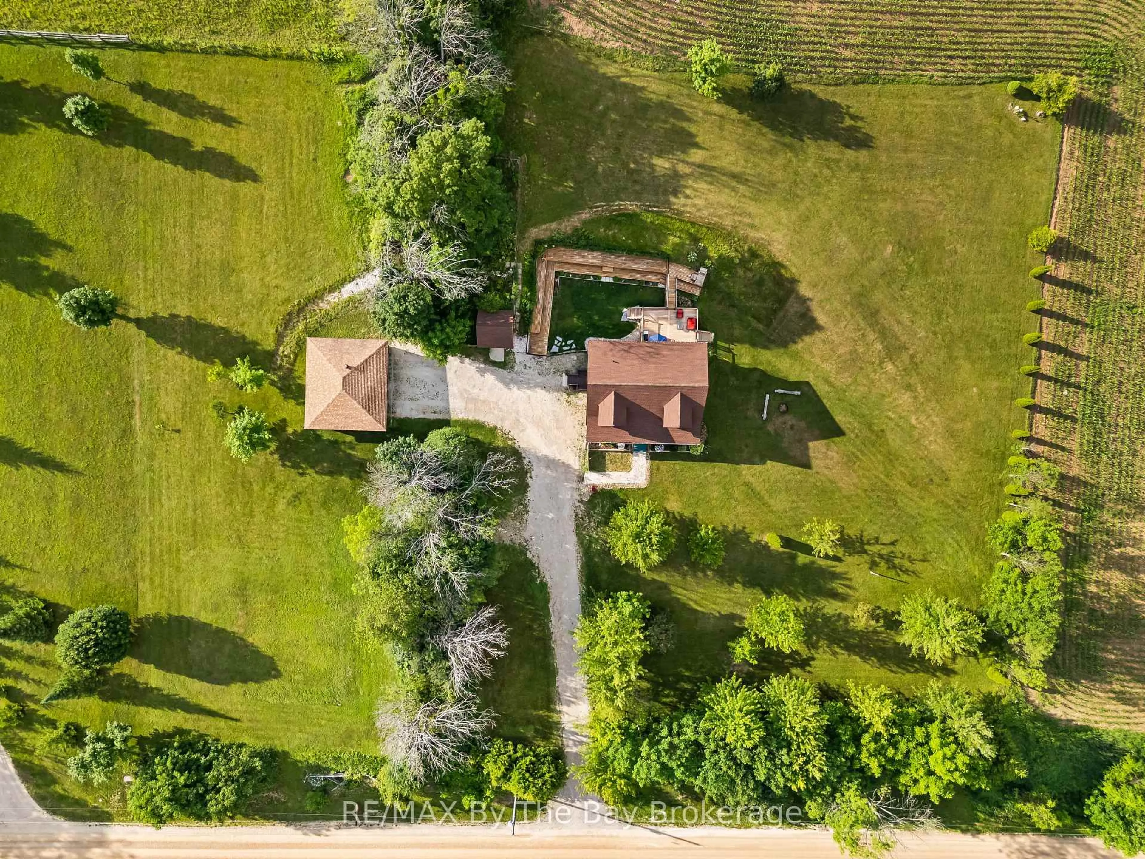 A pic from outside/outdoor area/front of a property/back of a property/a pic from drone, street for 23467 Holland Sydenham Townline, Meaford Ontario N0H 1G0