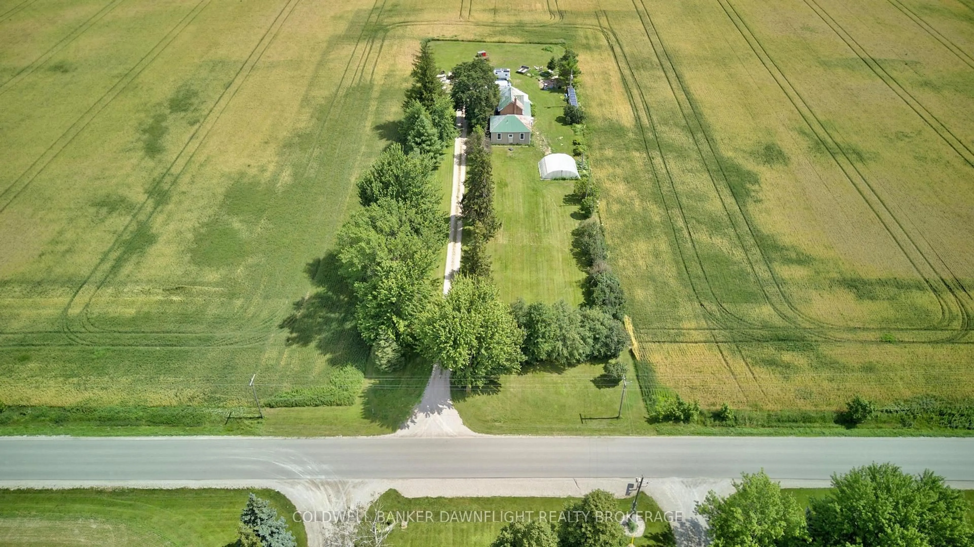 A pic from outside/outdoor area/front of a property/back of a property/a pic from drone, street for 5740 32 Line, West Perth Ontario N0K 1N0