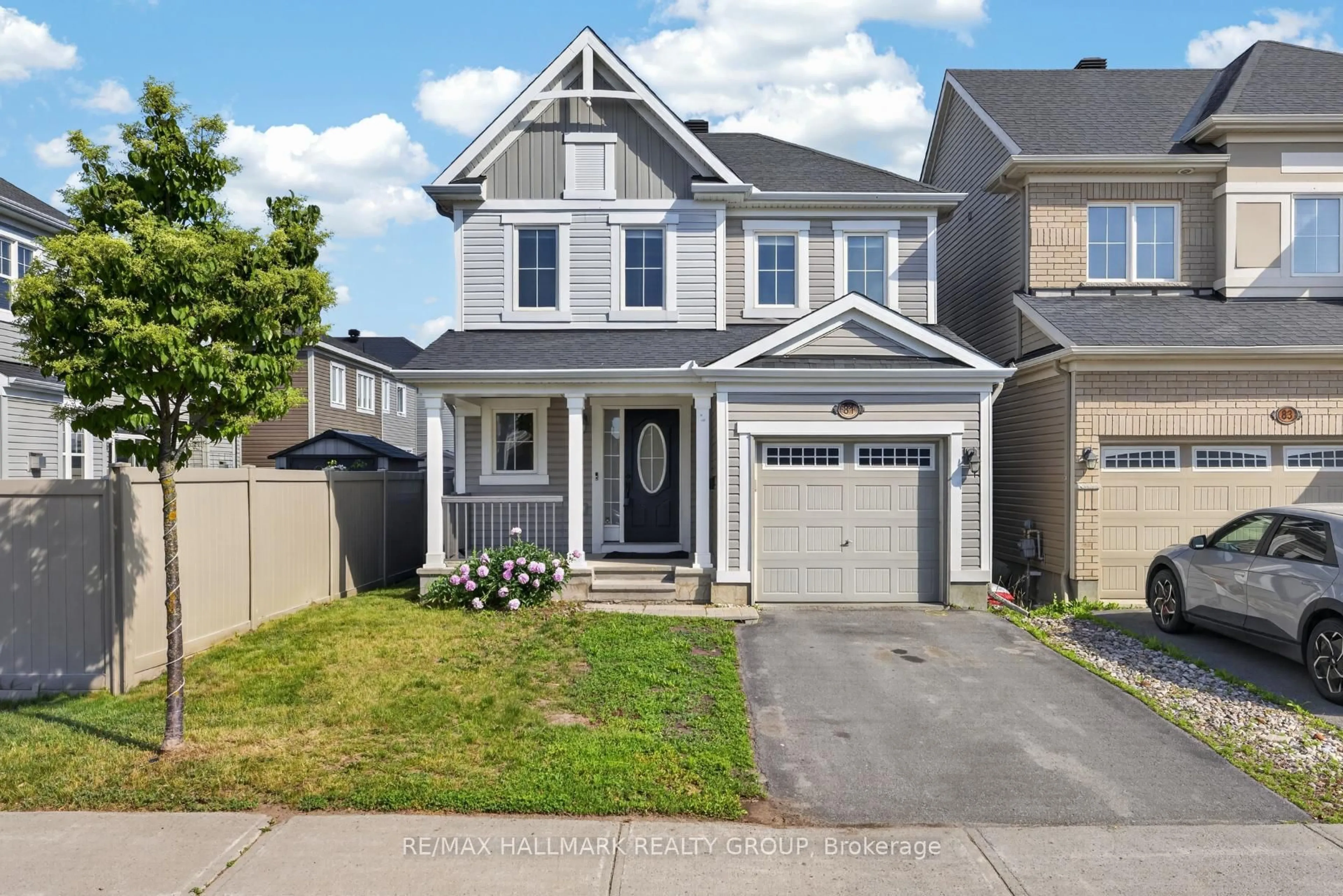 Home with vinyl exterior material, street for 81 Switch Grass Cres, Ottawa Ontario K2J 5Z3