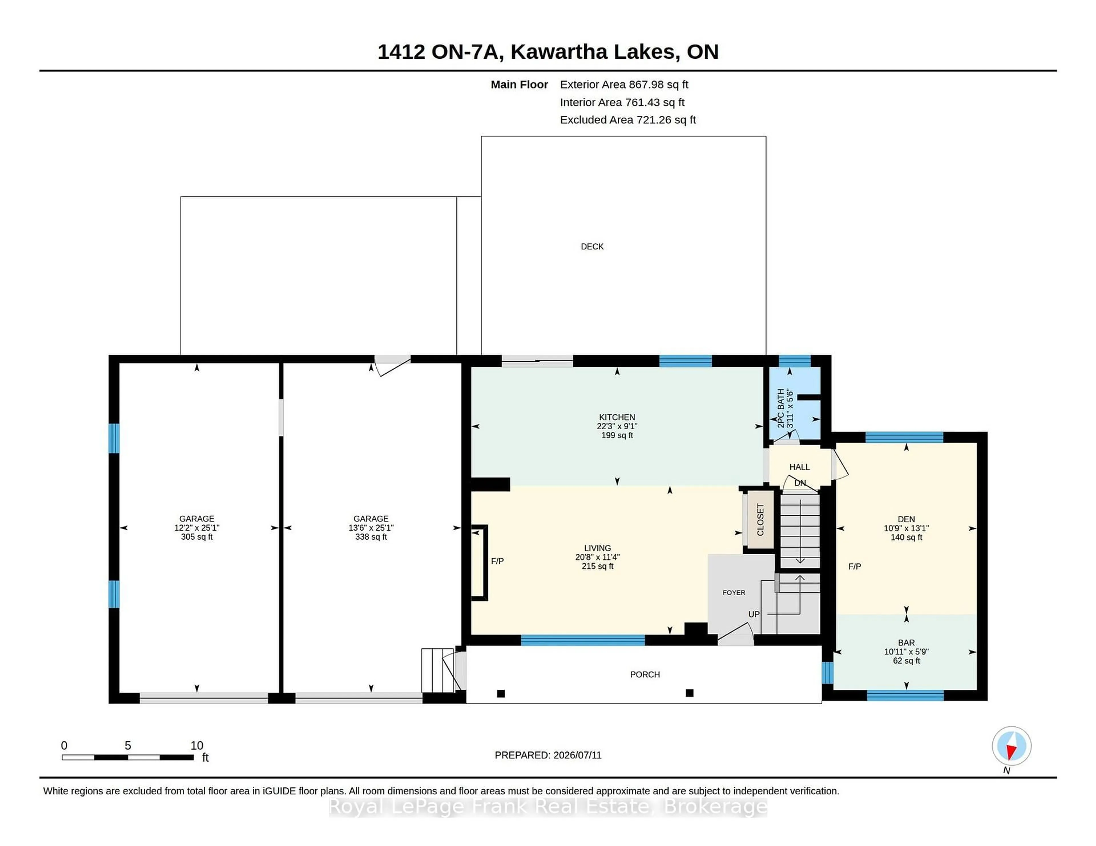 Floor plan for 1412 Highway 7A, Kawartha Lakes Ontario L0A 1A0