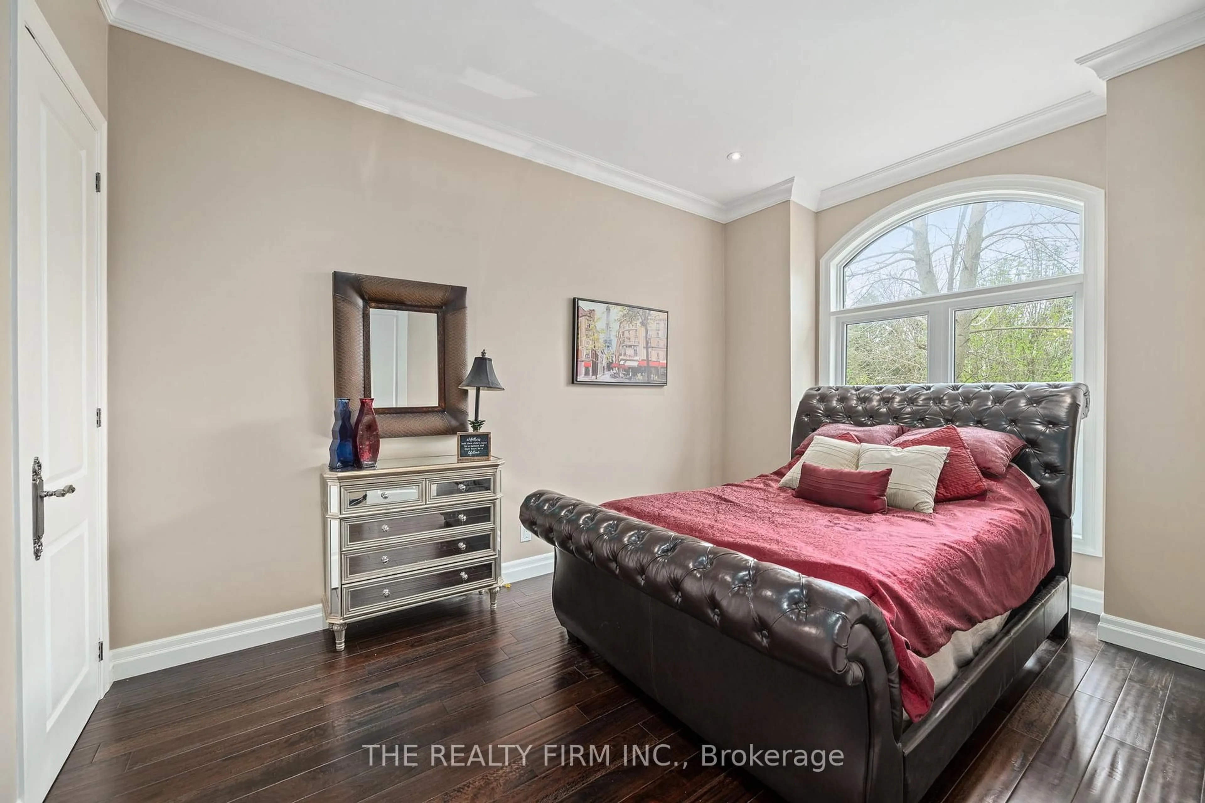 Bedroom with bed, wood/laminate floor for 2676 Forest Meadow Dr, Strathroy-Caradoc Ontario N0L 1W0
