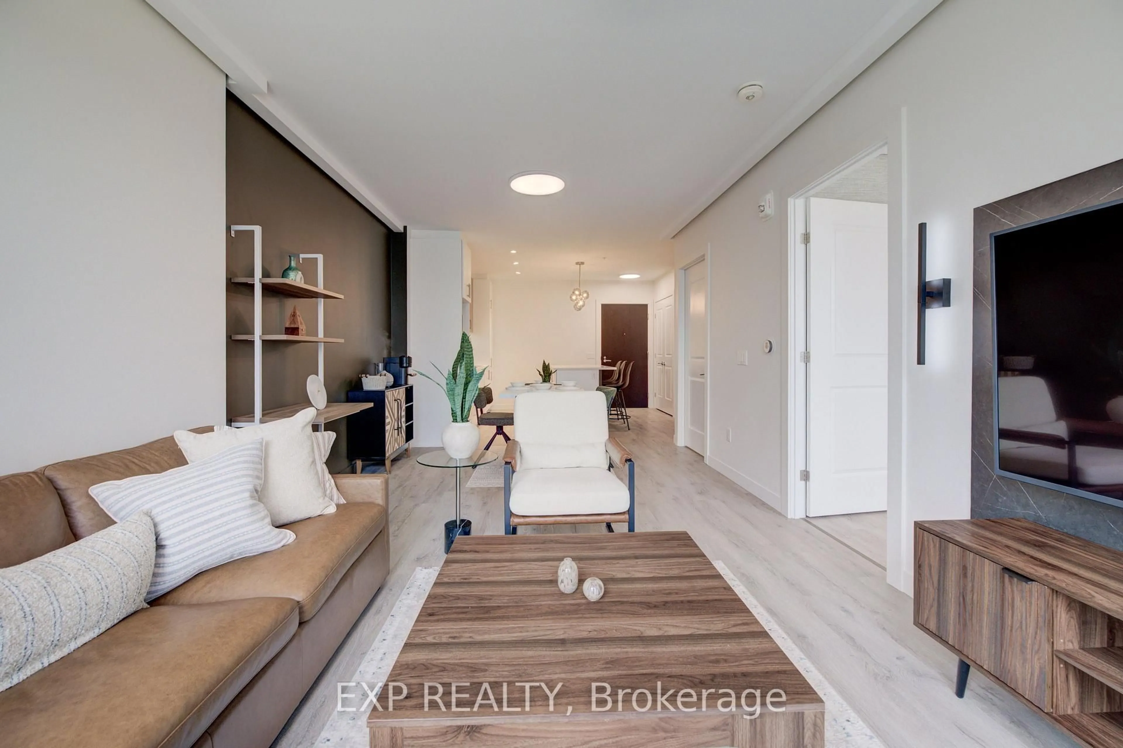 Living room with furniture, unknown for 181 King St #710, Waterloo Ontario N2J 1P7