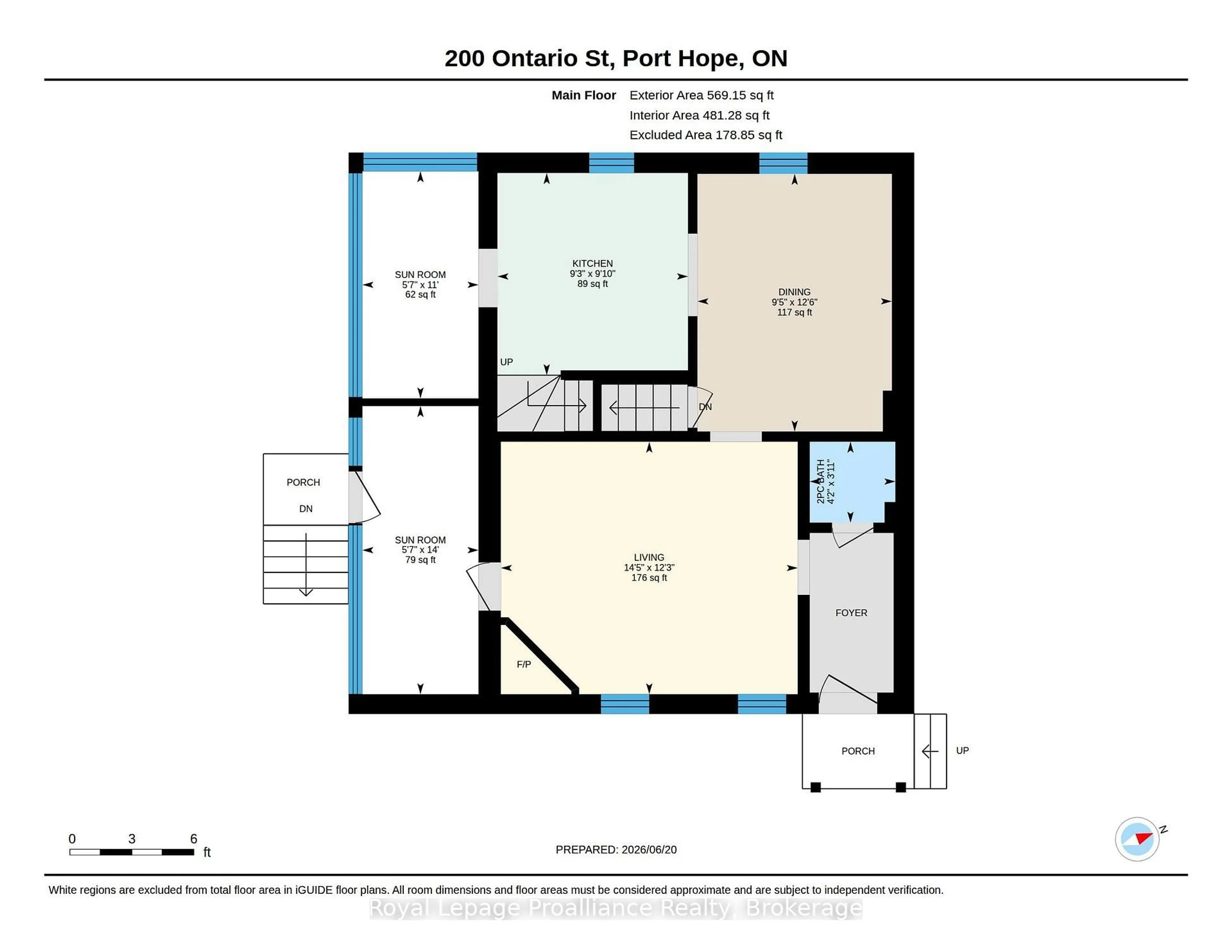 Floor plan for 200 Ontario St, Port Hope Ontario L1A 2V7