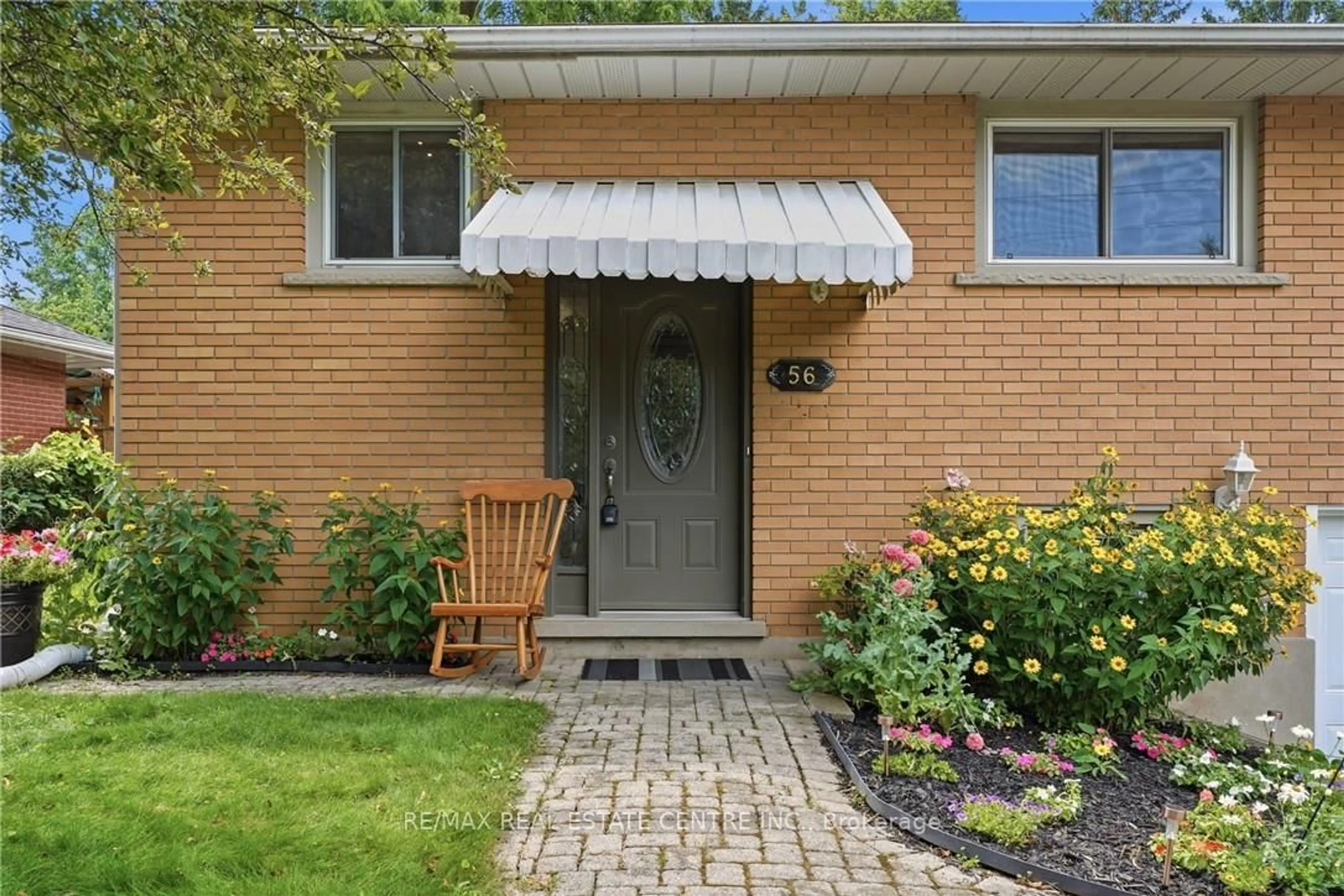 Home with brick exterior material, street for 56 Renwick Ave, Cambridge Ontario N3C 2T7