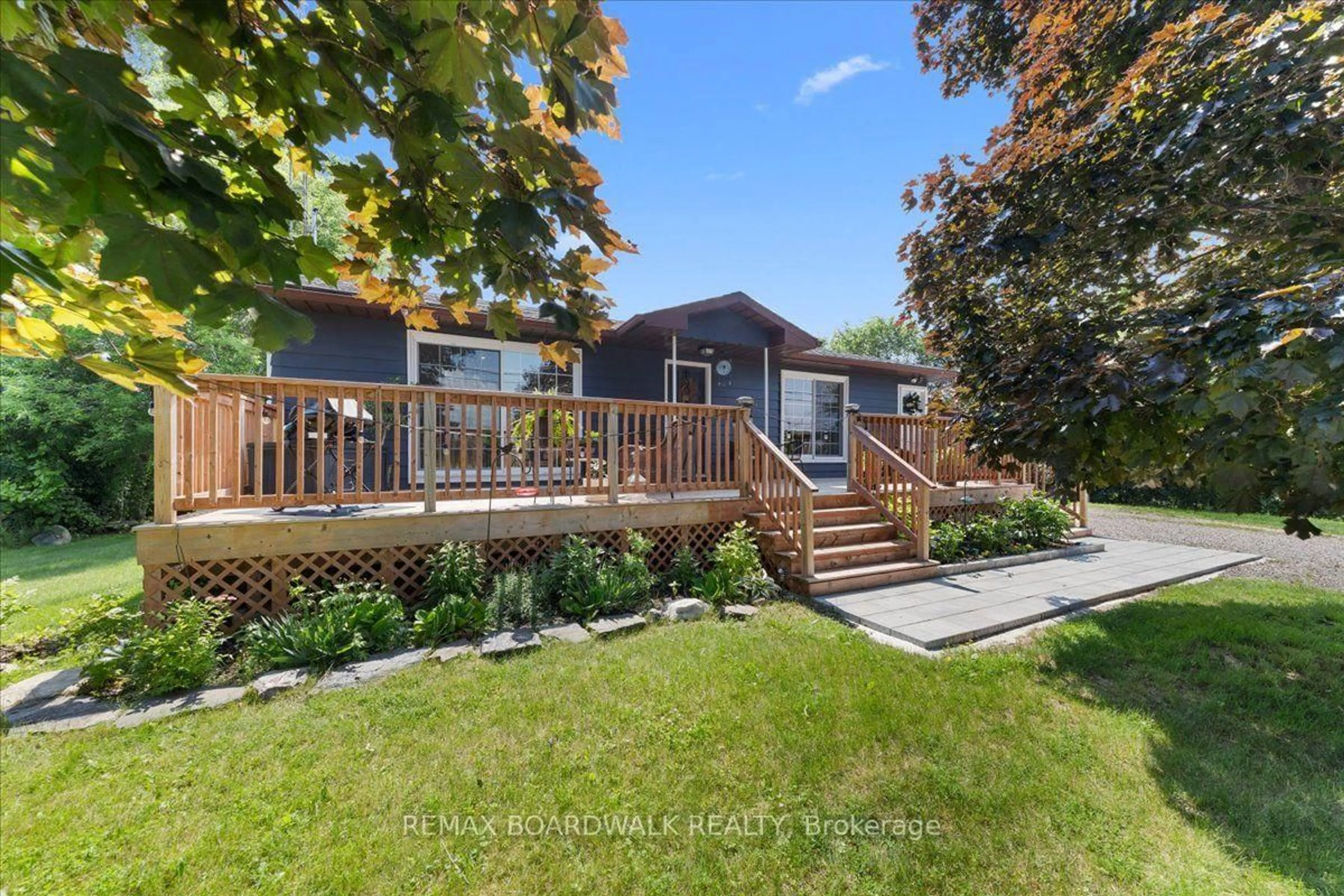 A pic from outside/outdoor area/front of a property/back of a property/a pic from drone, water/lake/river/ocean view for 5907 43 Highway, Perth Ontario K7H 3C7