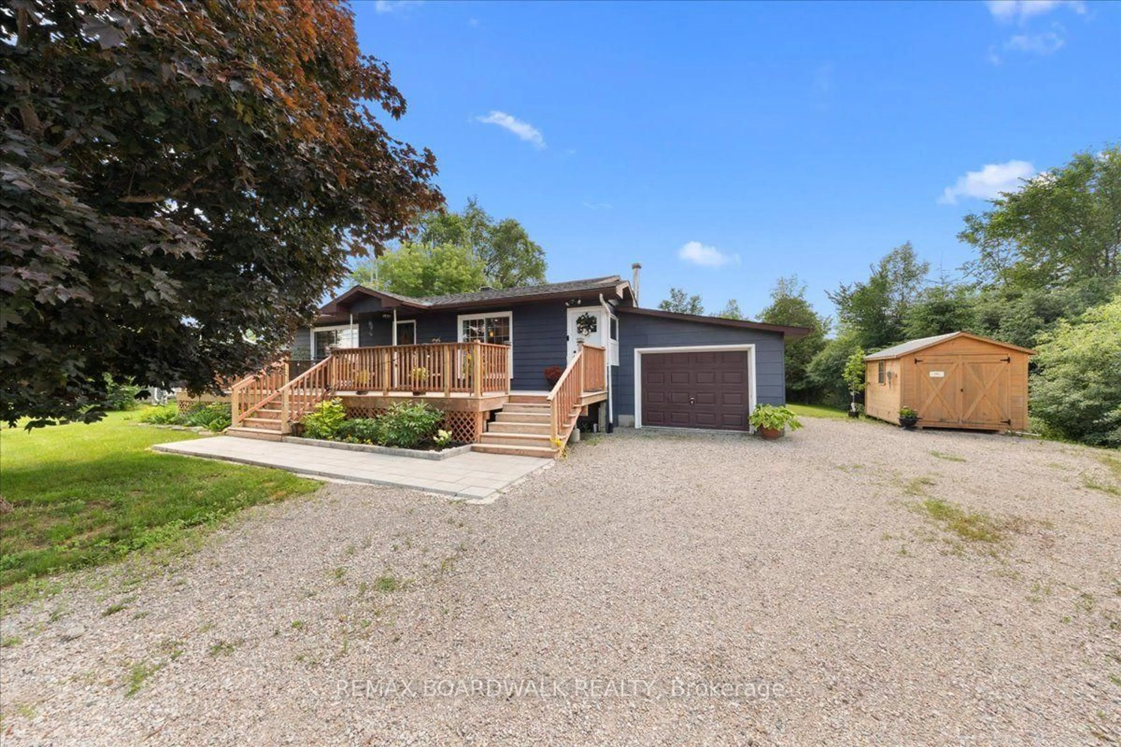 A pic from outside/outdoor area/front of a property/back of a property/a pic from drone, street for 5907 43 Highway, Perth Ontario K7H 3C7