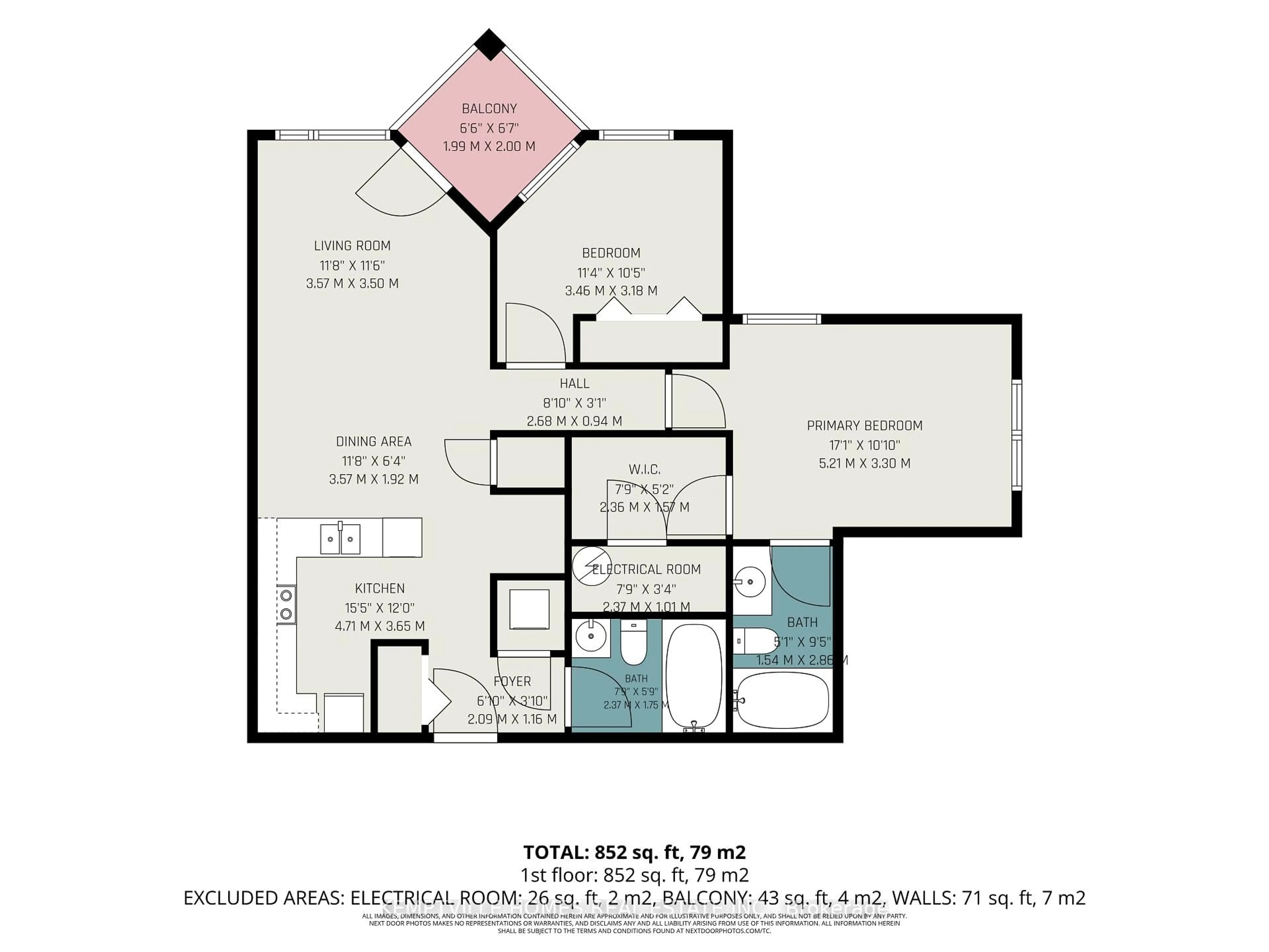 Floor plan for 398 - 106 VAN BUREN St, North Grenville Ontario K0G 2J0