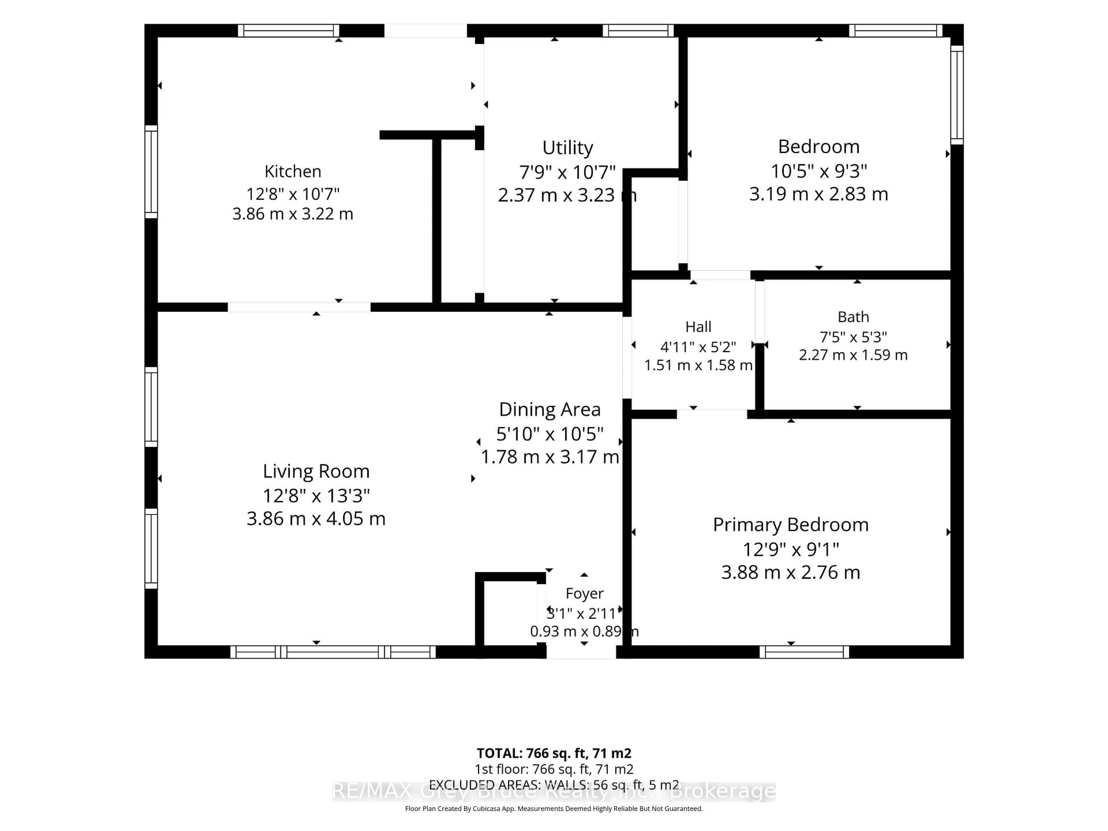 Floor plan for 250 2nd Ave, Owen Sound Ontario N4K 2E6