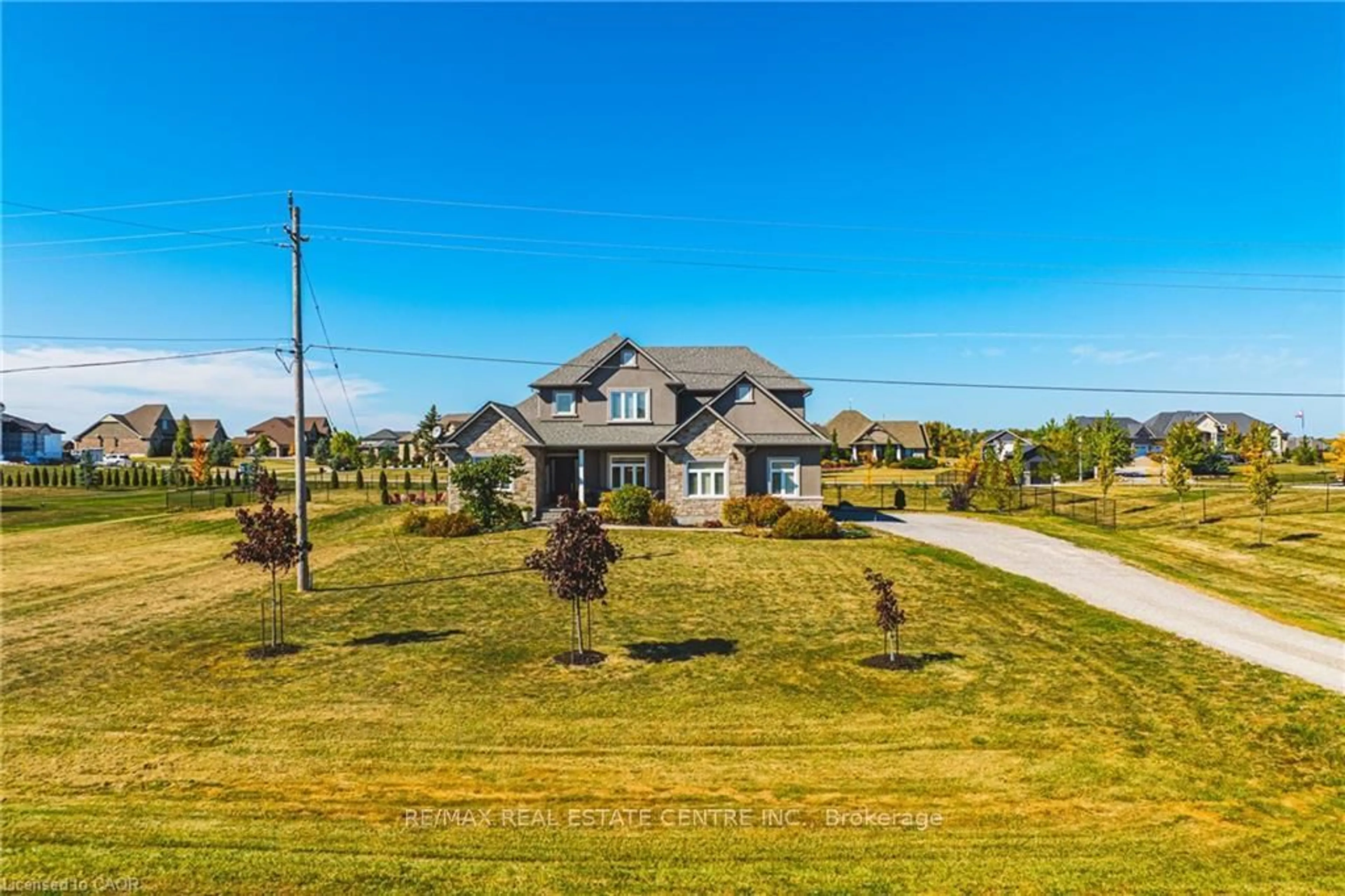 A pic from outside/outdoor area/front of a property/back of a property/a pic from drone, unknown for 2855 Haldimand Road 9, Haldimand Ontario N0A 1R0
