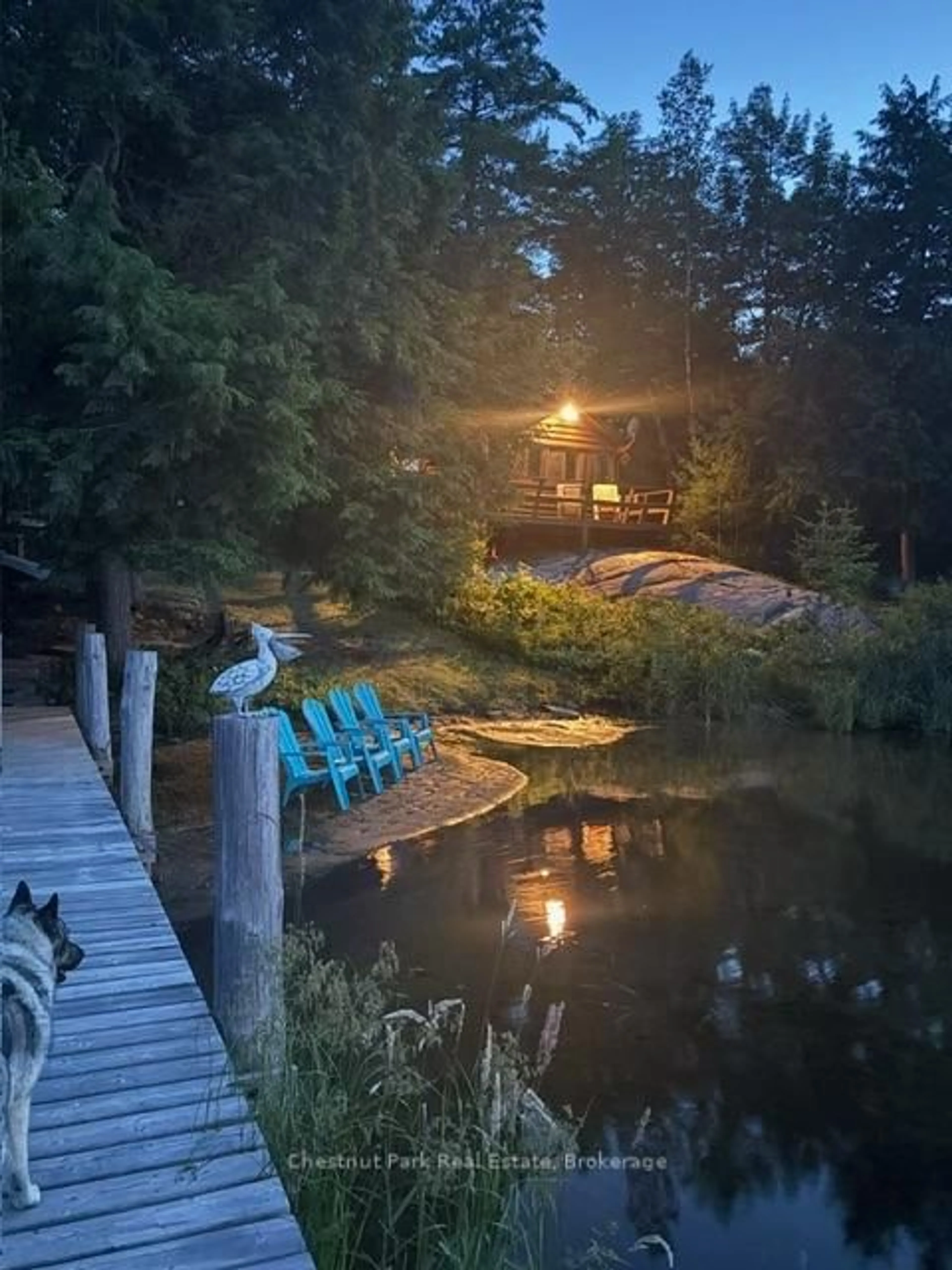 Patio, water/lake/river/ocean view for 1452 Kushog Lake Rd, Algonquin Highlands Ontario K0M 1S0