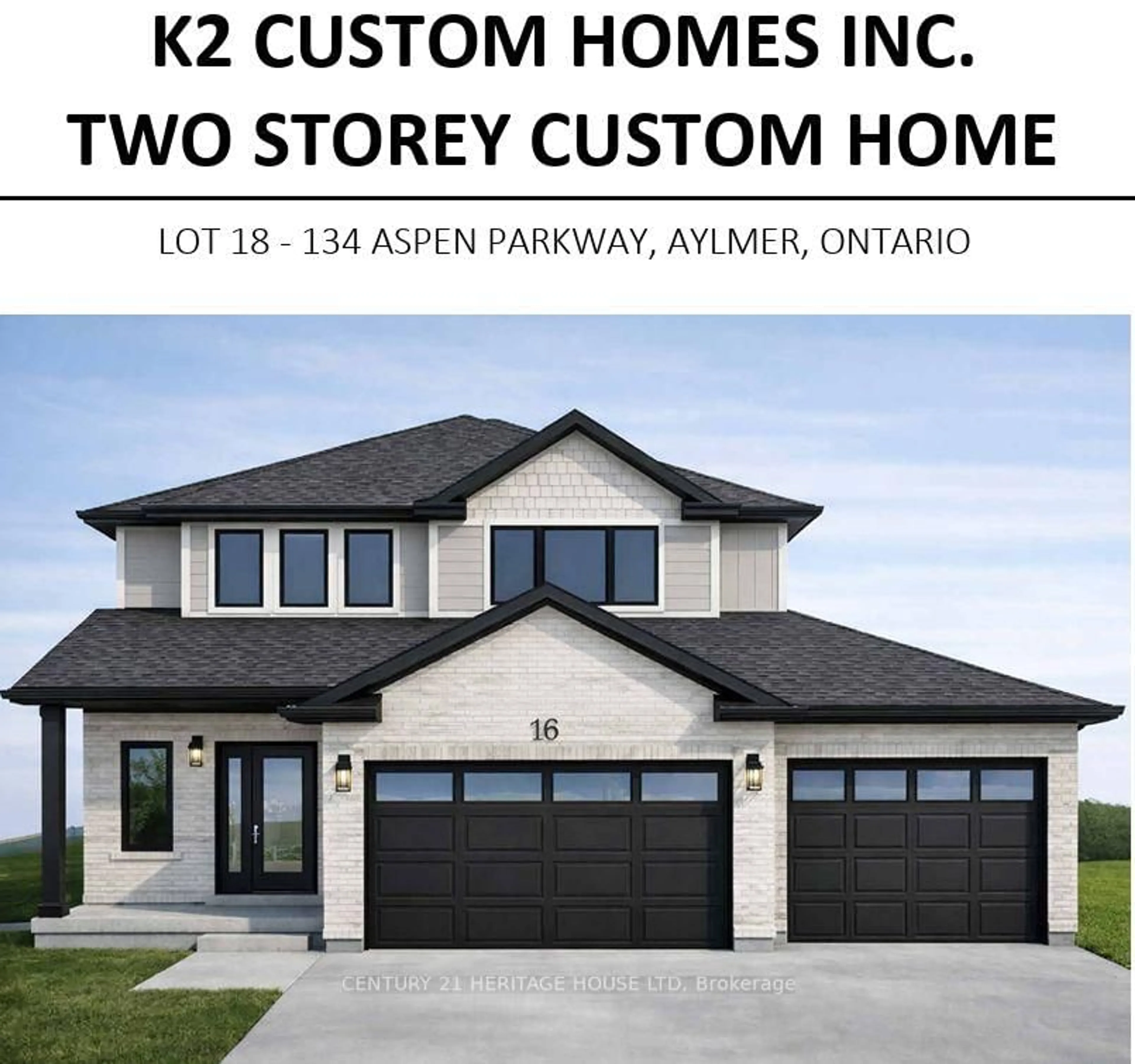 Home with brick exterior material, street for 134 Aspen Pkwy, Aylmer Ontario N5H 3H7