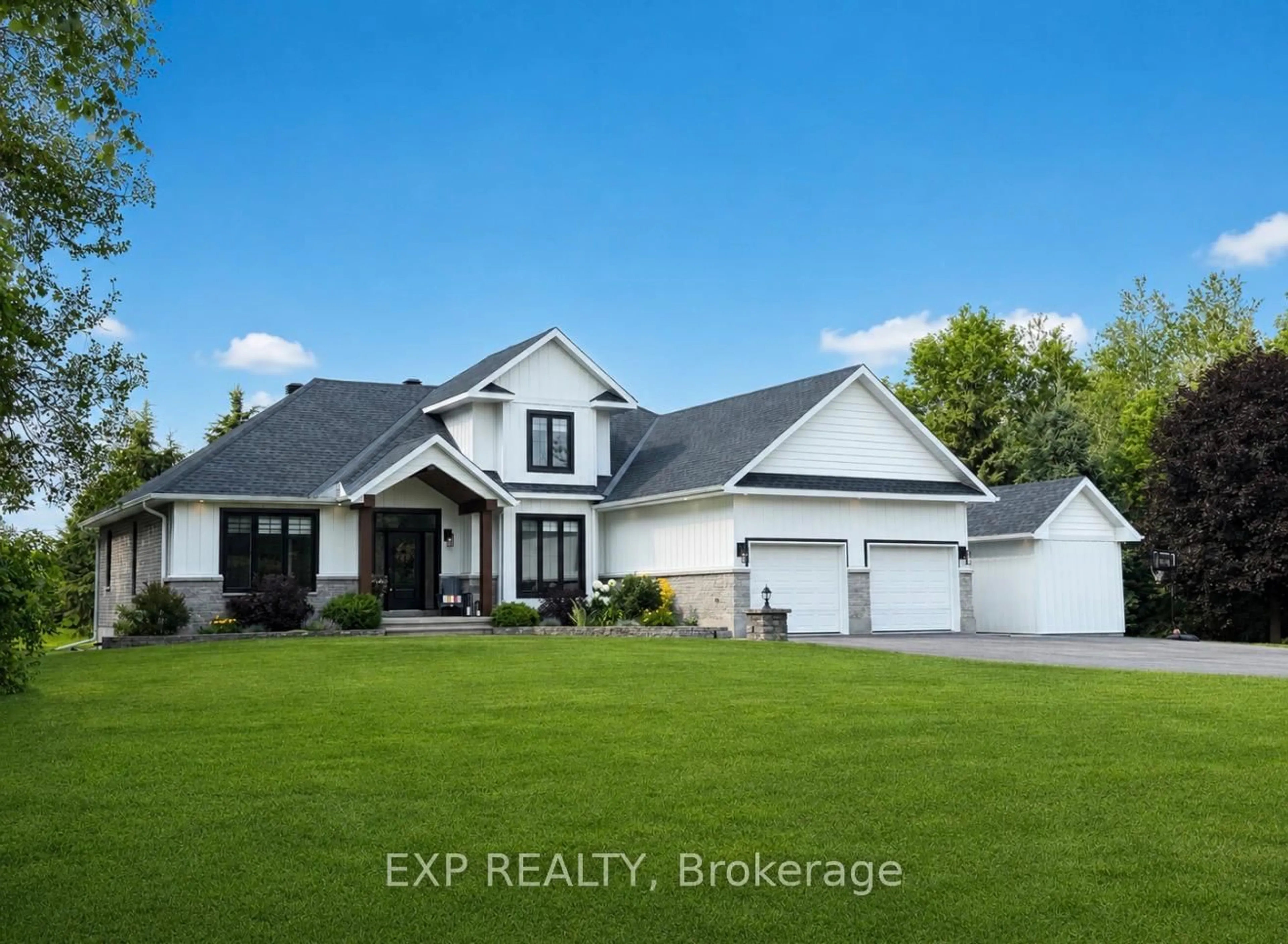 Home with vinyl exterior material, street for 124 Wilbert Cox Dr, Carp Ontario K0A 1L0