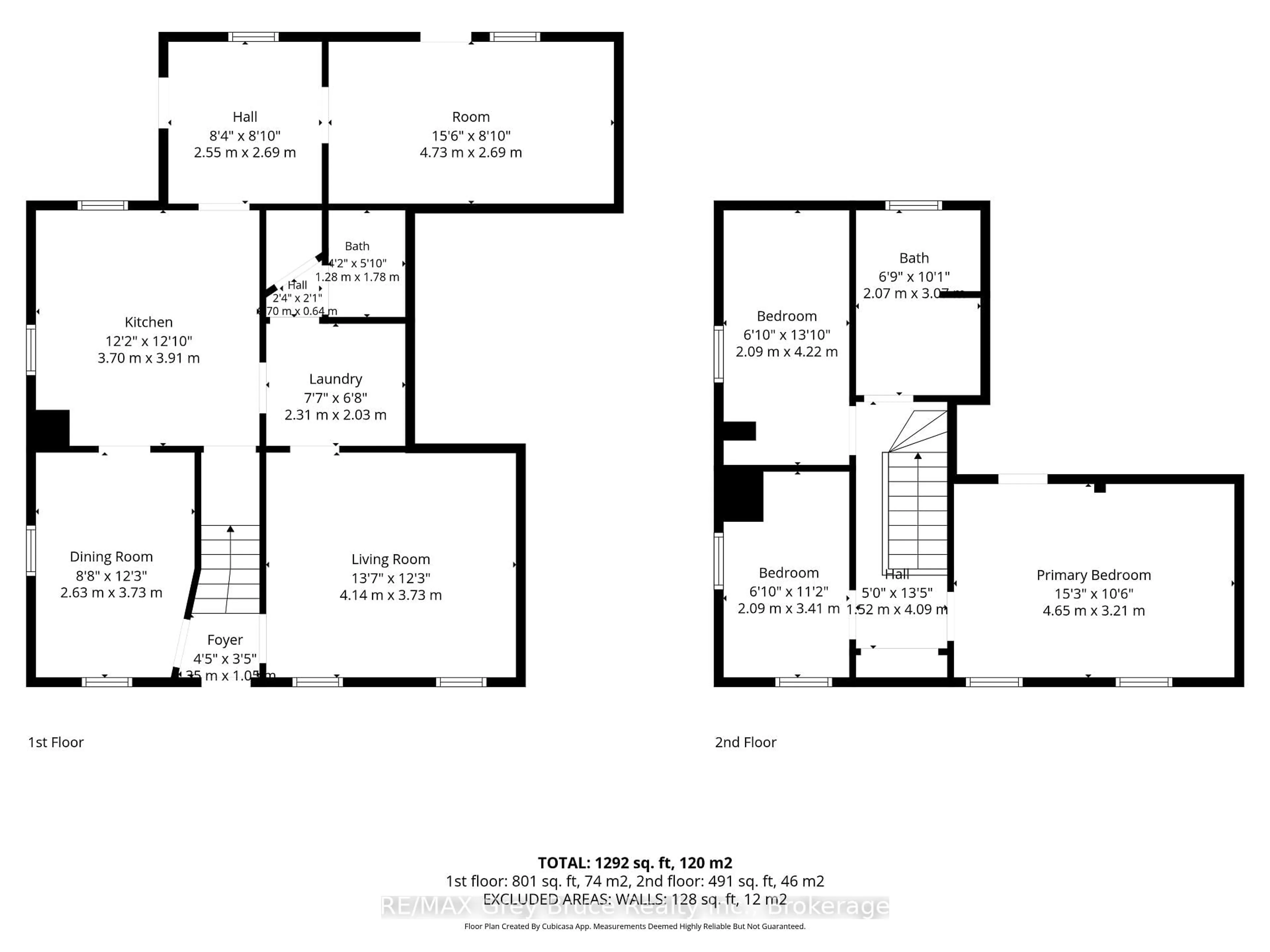 Floor plan for 216/218 Denmark St, Meaford Ontario N4L 1C2