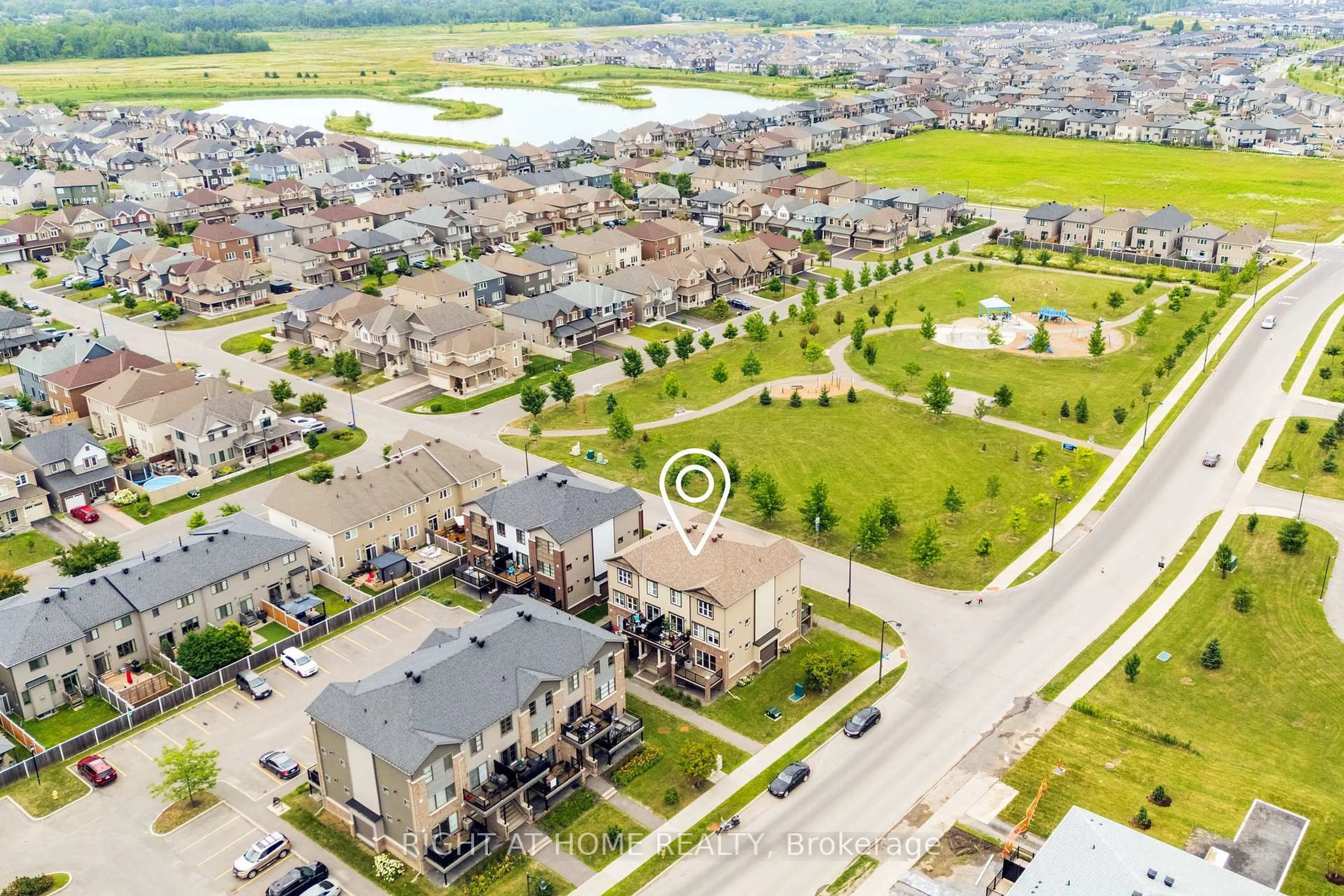 A pic from outside/outdoor area/front of a property/back of a property/a pic from drone, street for 308 Des Tilleuls Private #A, Ottawa Ontario K4A 1B7