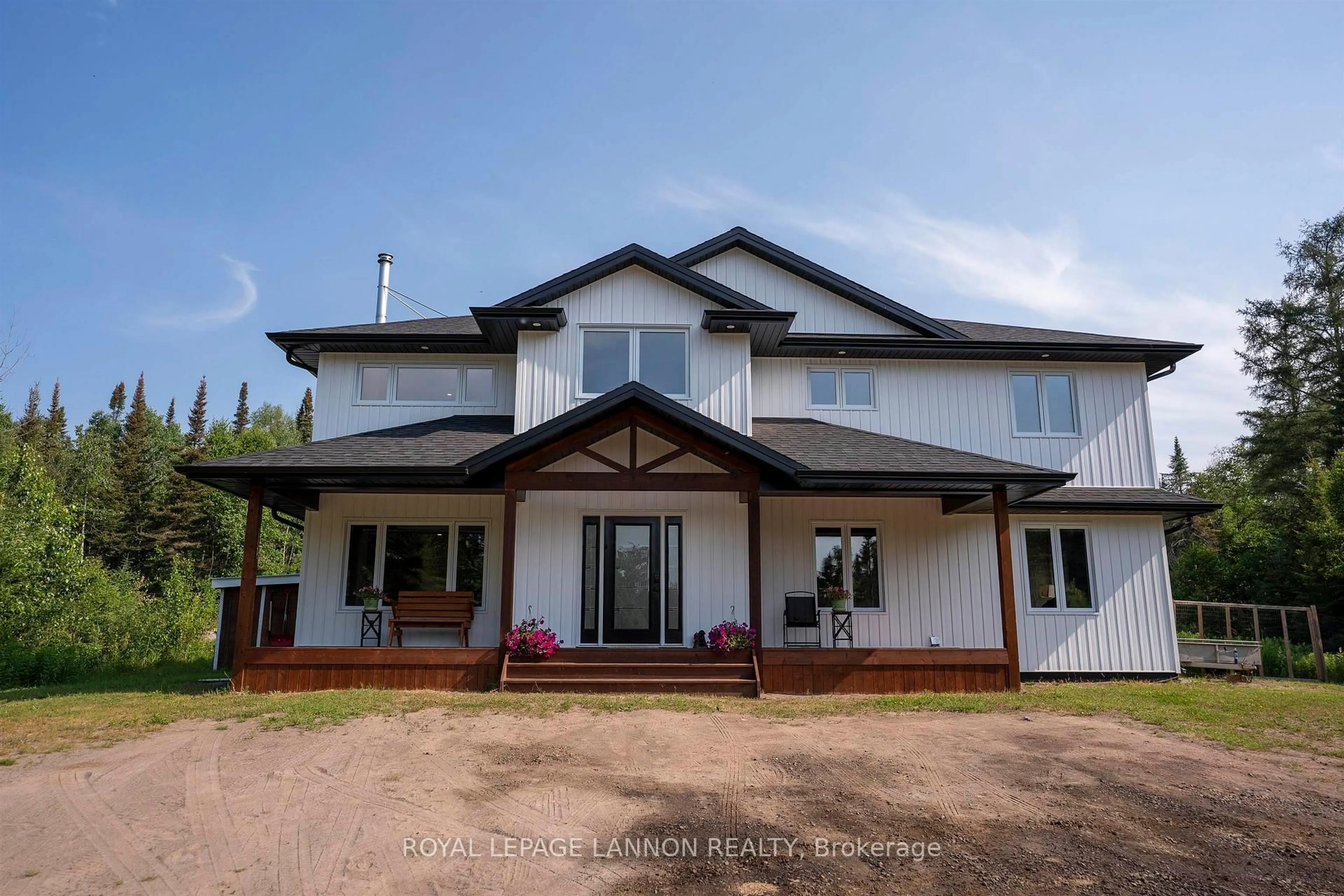 A pic from outside/outdoor area/front of a property/back of a property/a pic from drone, building for 1204 Lakeshore Dr, Shuniah Ontario P7A 0S4