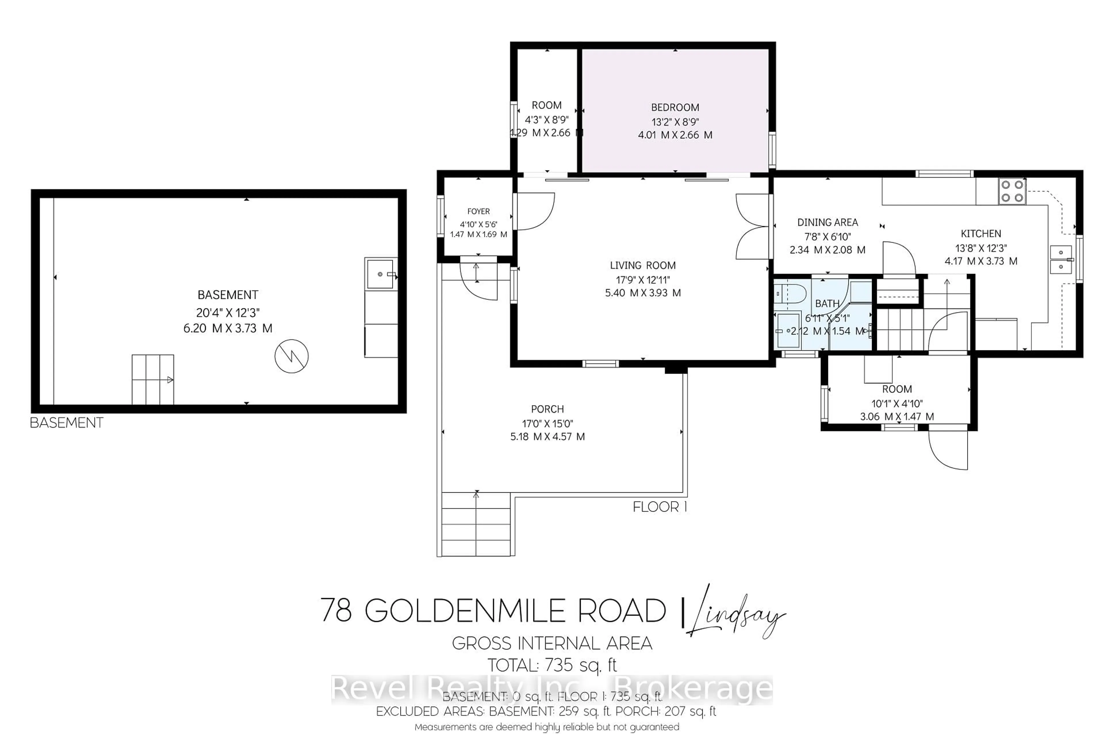Floor plan for 78 Golden Mile Rd, Kawartha Lakes Ontario K9V 4R5