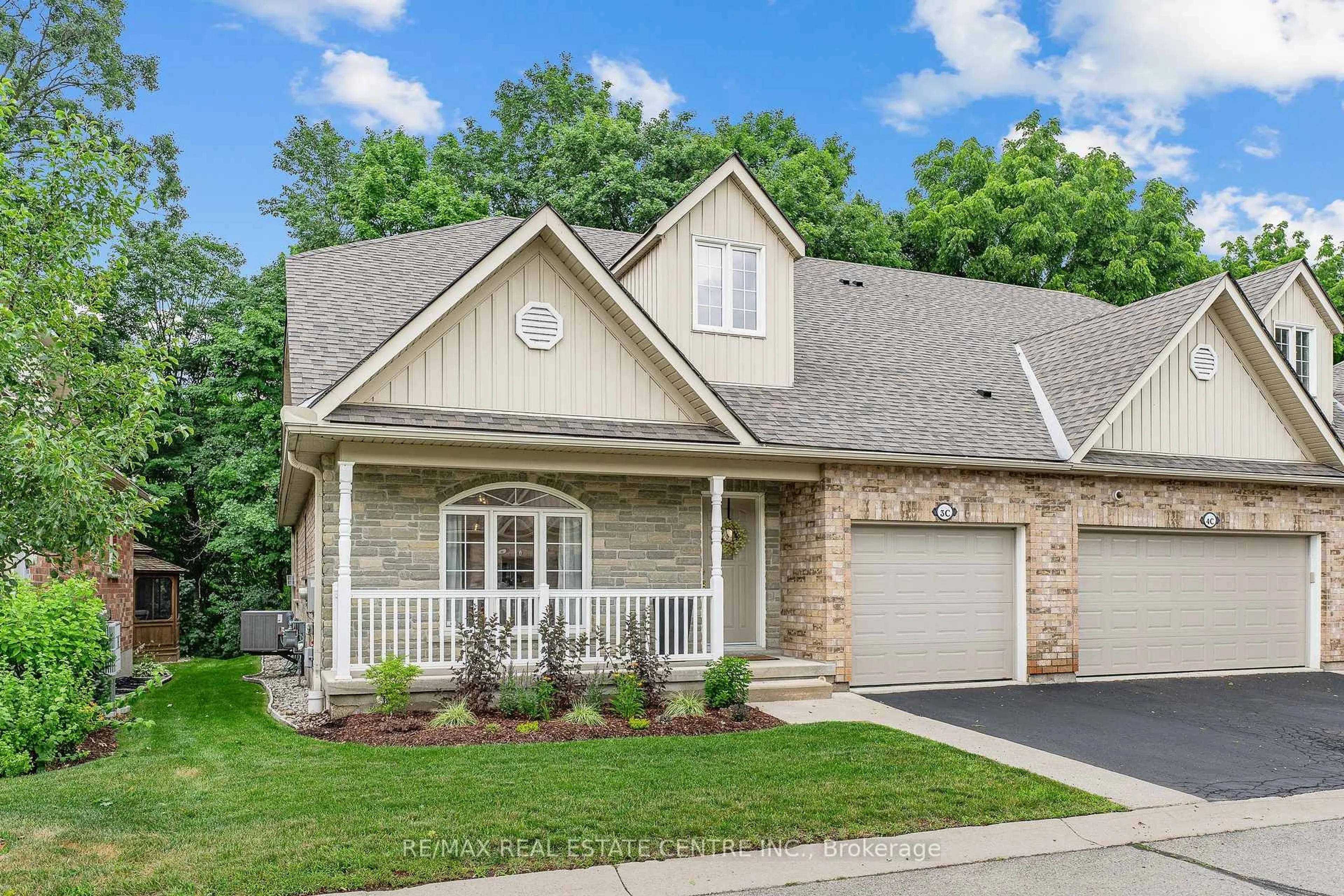 Home with brick exterior material, street for 350 Doon Valley Dr #3C, Kitchener Ontario N2P 2M9
