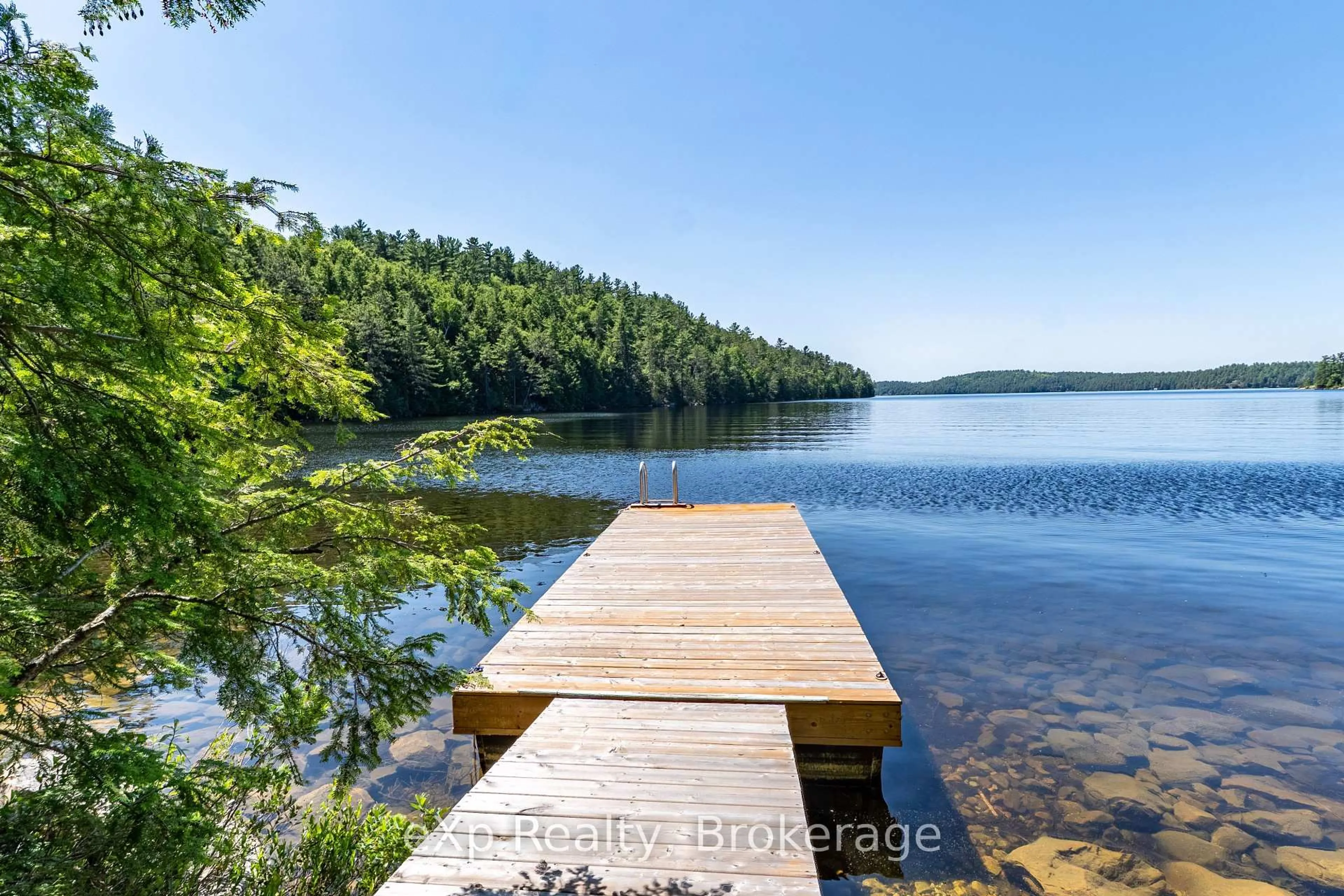 Patio, water/lake/river/ocean view for 85 South Shore, Sudbury Remote Area Ontario P0M 3E0