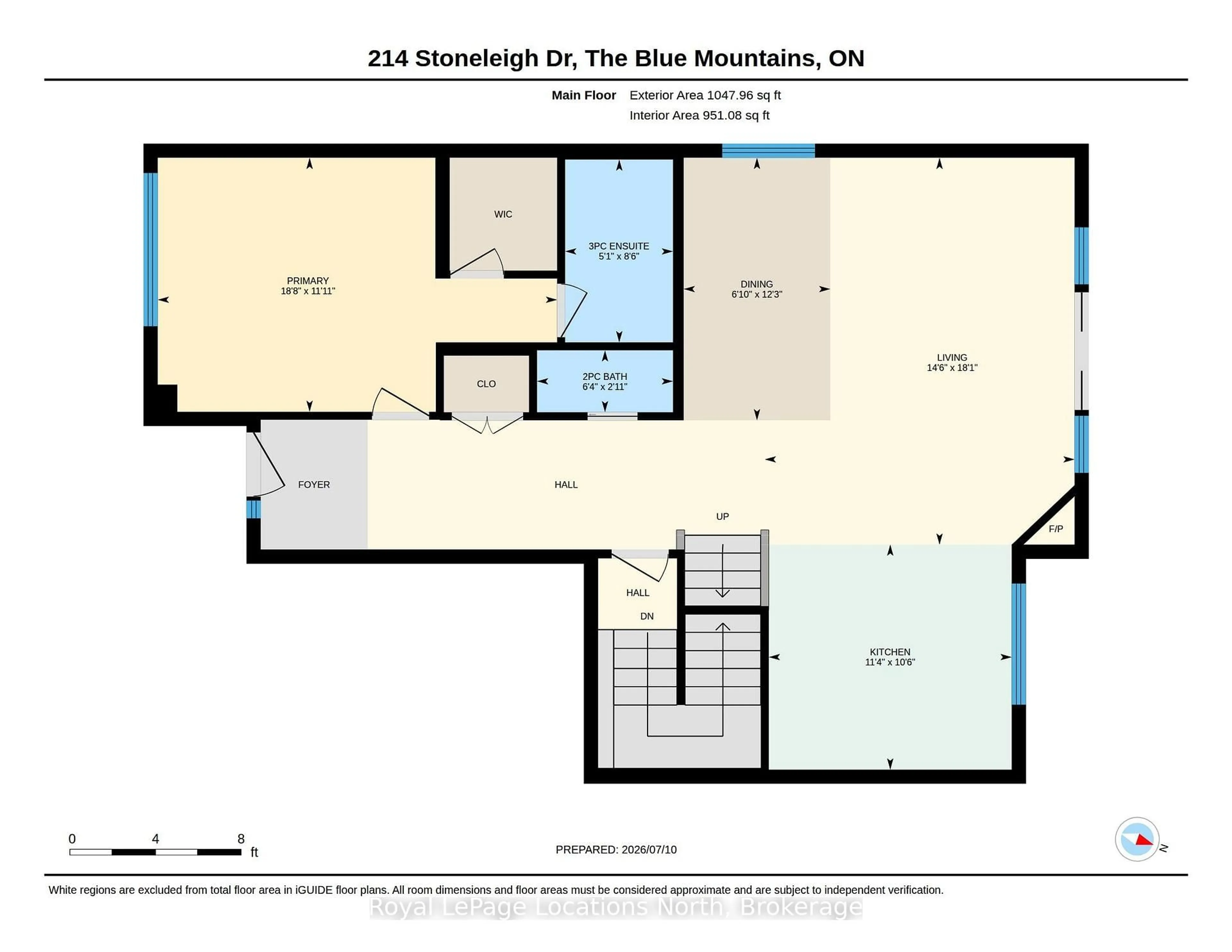 Floor plan for 214 Stoneleigh Dr, Blue Mountains Ontario L9Y 5T9