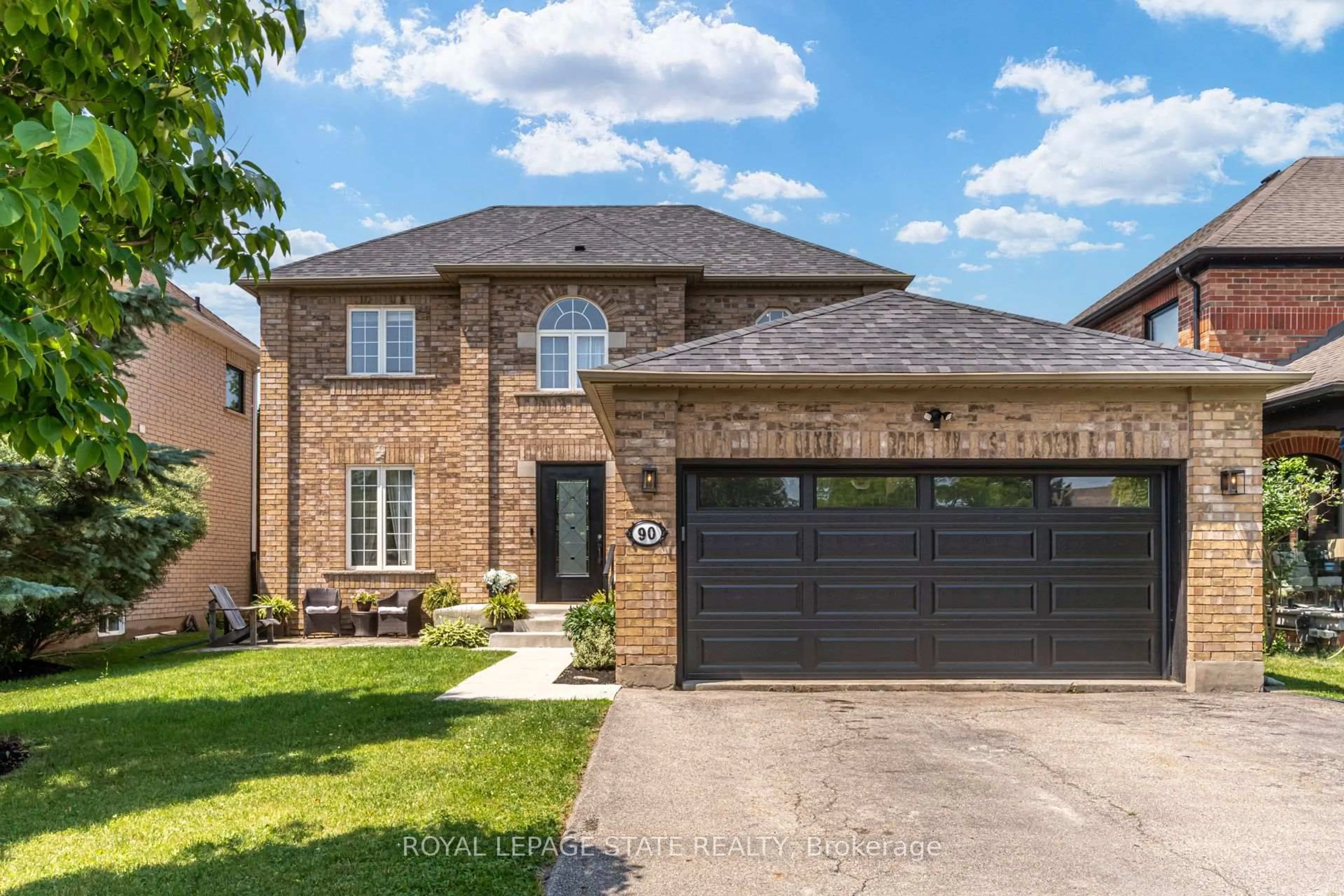 Home with brick exterior material, street for 90 Davidson Blvd, Hamilton Ontario L9H 7M3