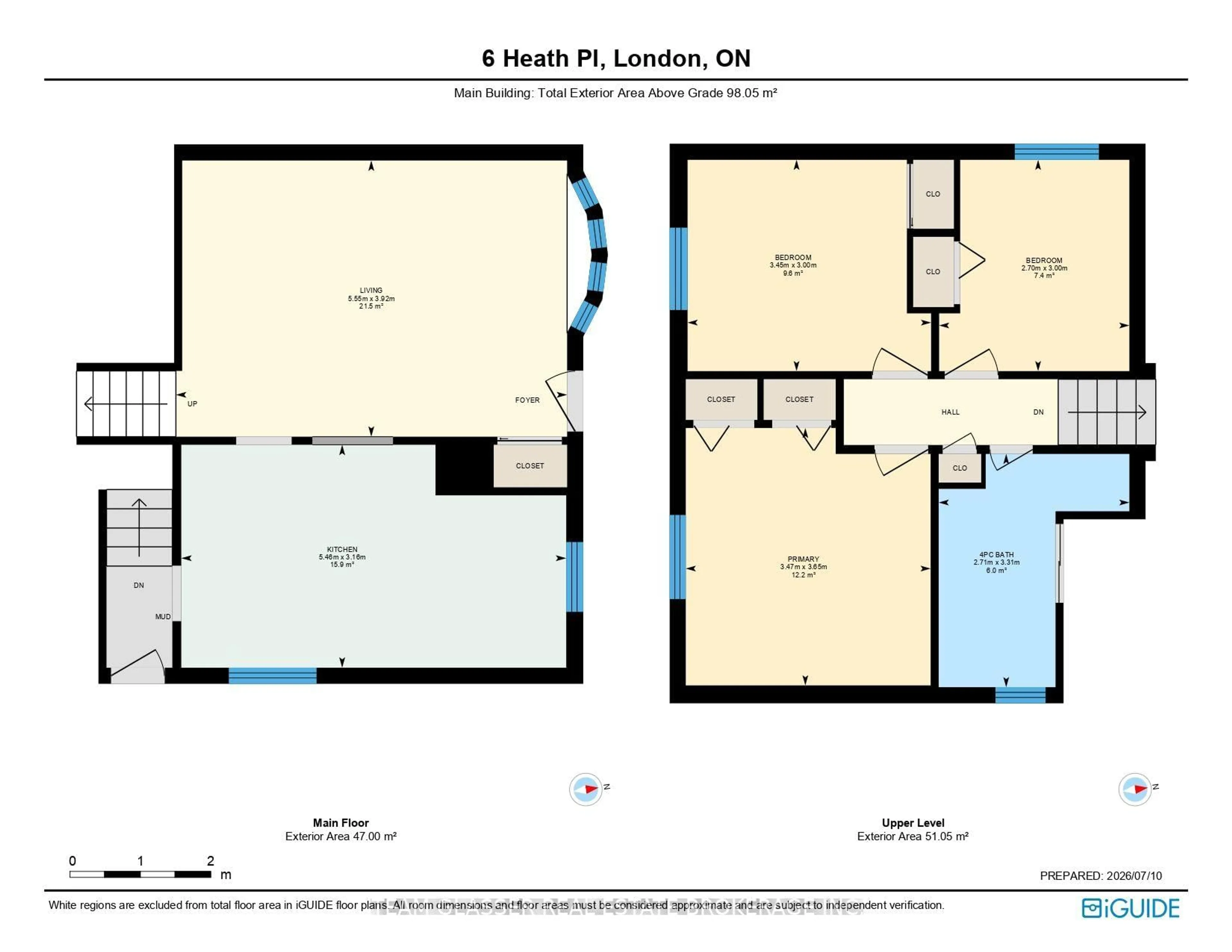 Floor plan for 6 HEATH Pl, London South Ontario N5Z 4G6