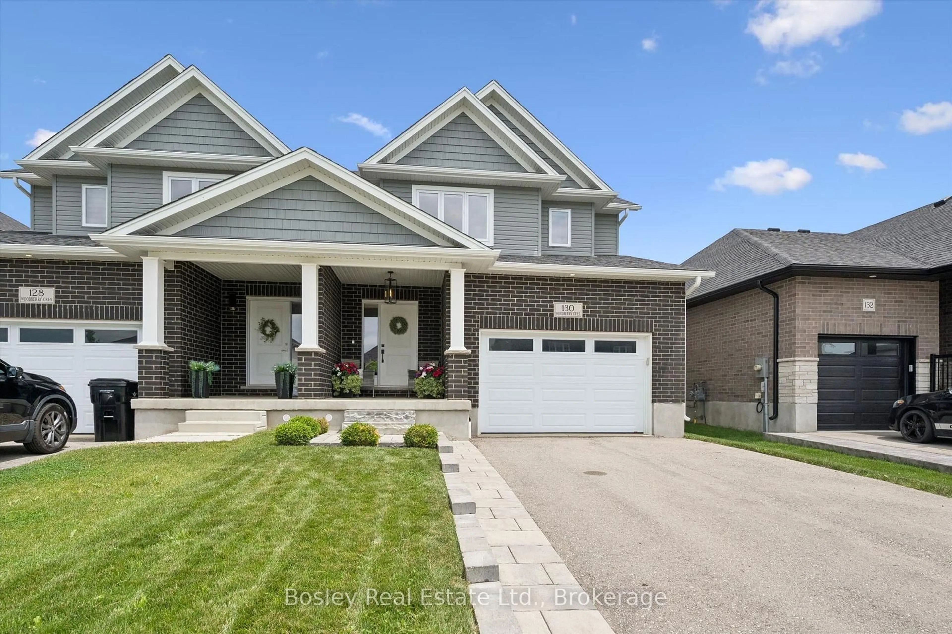 Home with brick exterior material, street for 130 Woodberry Cres, Woolwich Ontario N3B 0E3