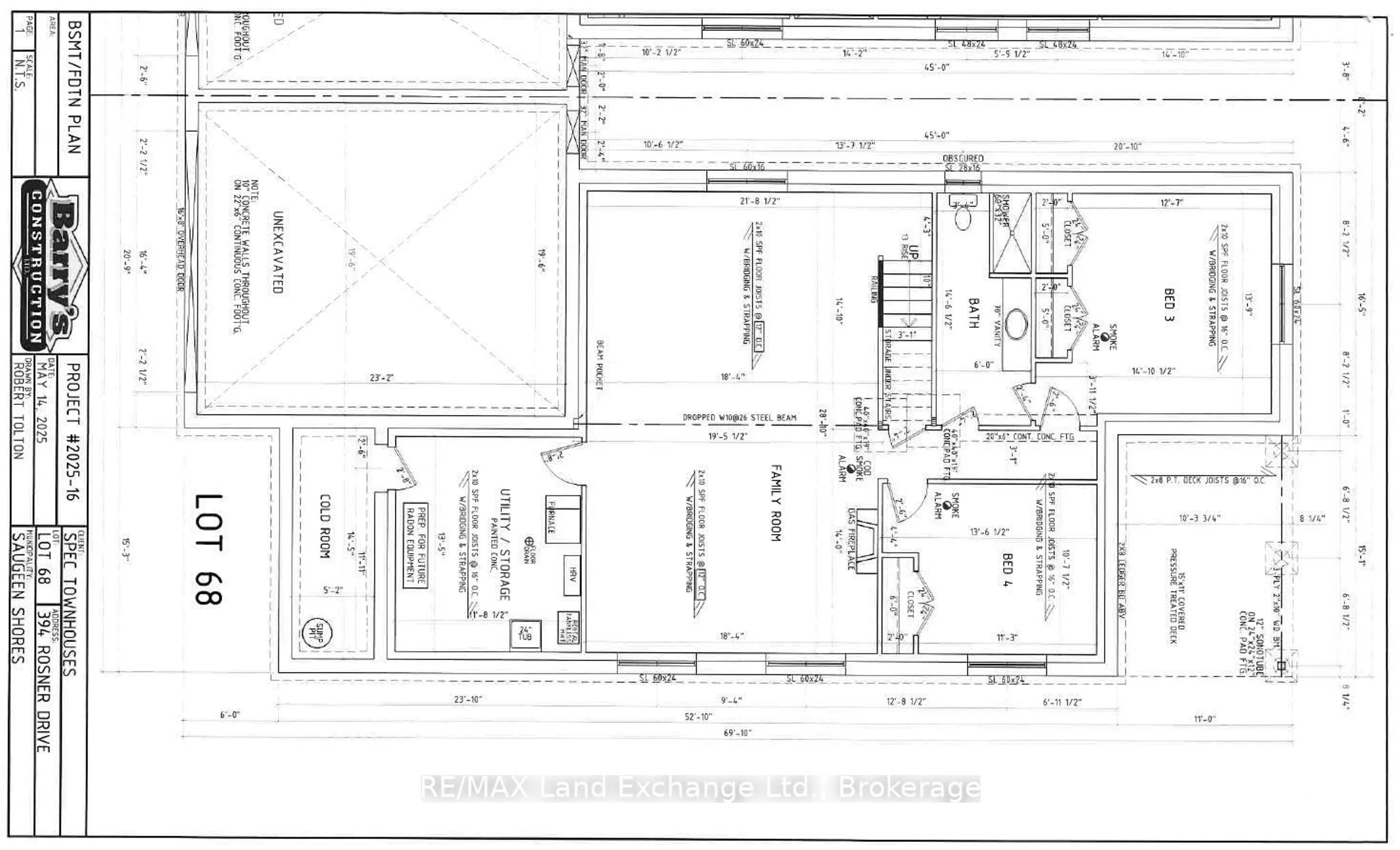 Floor plan for 394 Rosner Dr, Saugeen Shores Ontario N0H 2C8