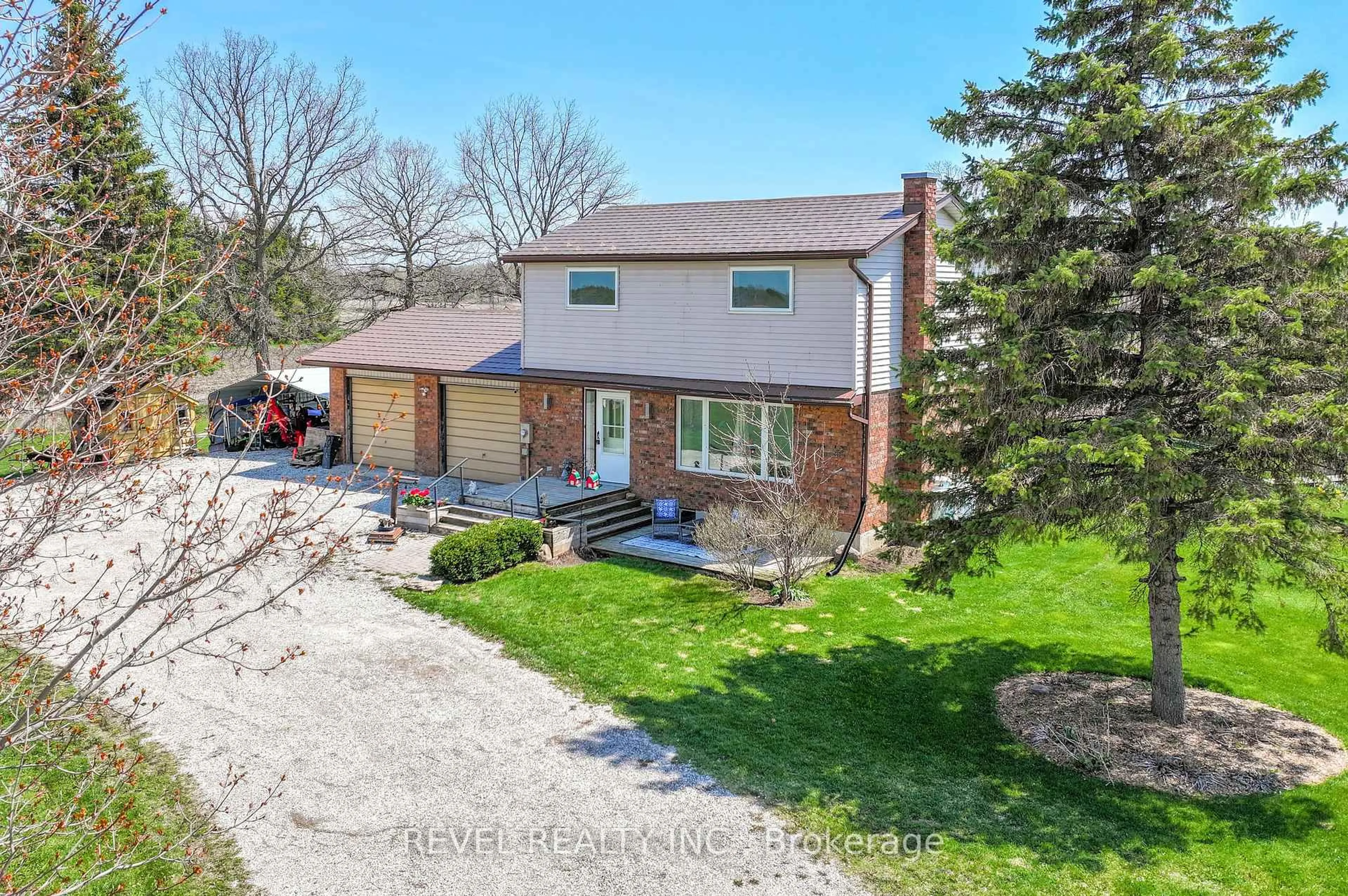 A pic from outside/outdoor area/front of a property/back of a property/a pic from drone, street for 1038 Cresswell Rd, Kawartha Lakes Ontario K0M 2C0