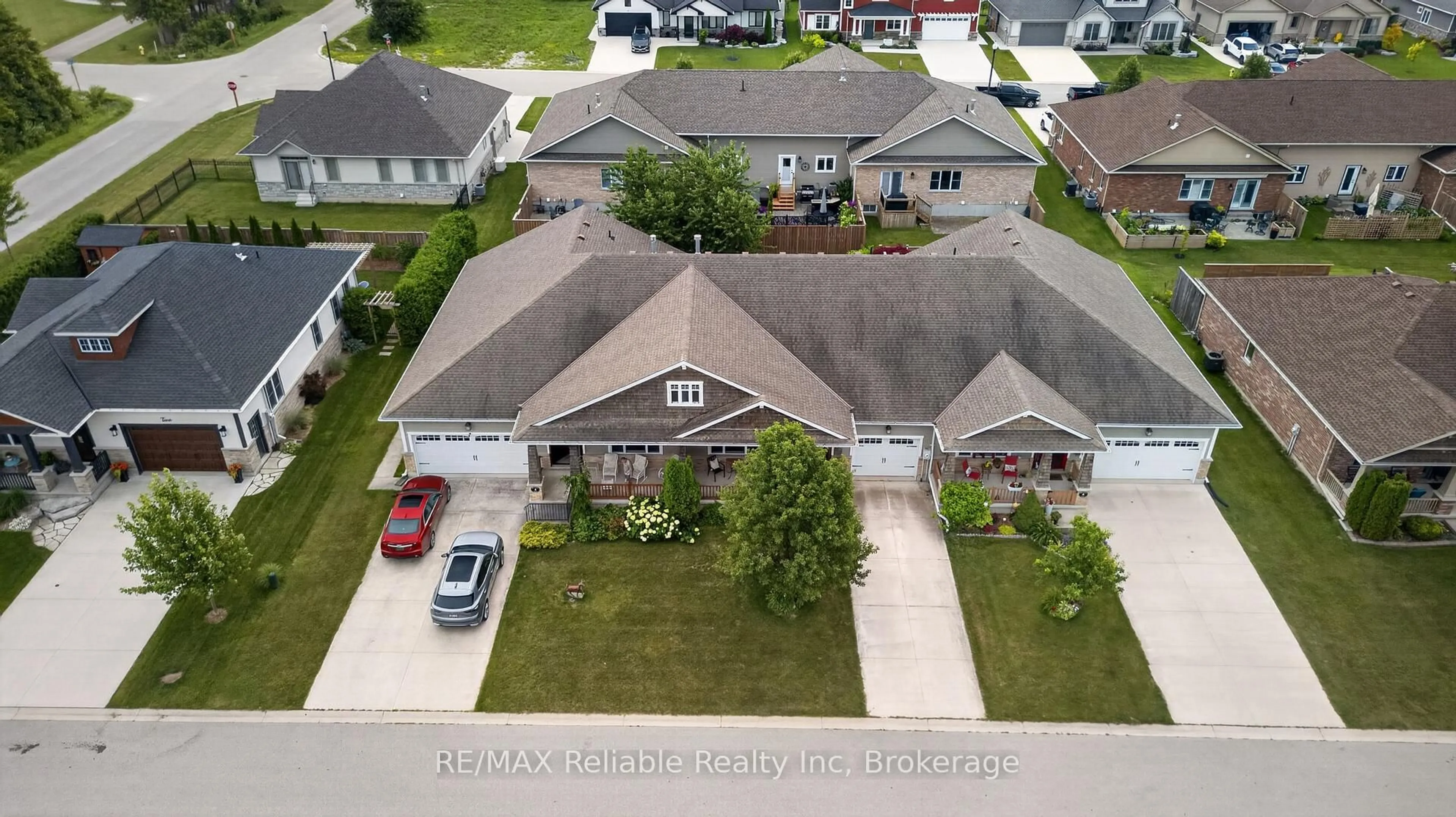 A pic from outside/outdoor area/front of a property/back of a property/a pic from drone, street for 6 Sweet Grass St, Bluewater Ontario N0M 1G0