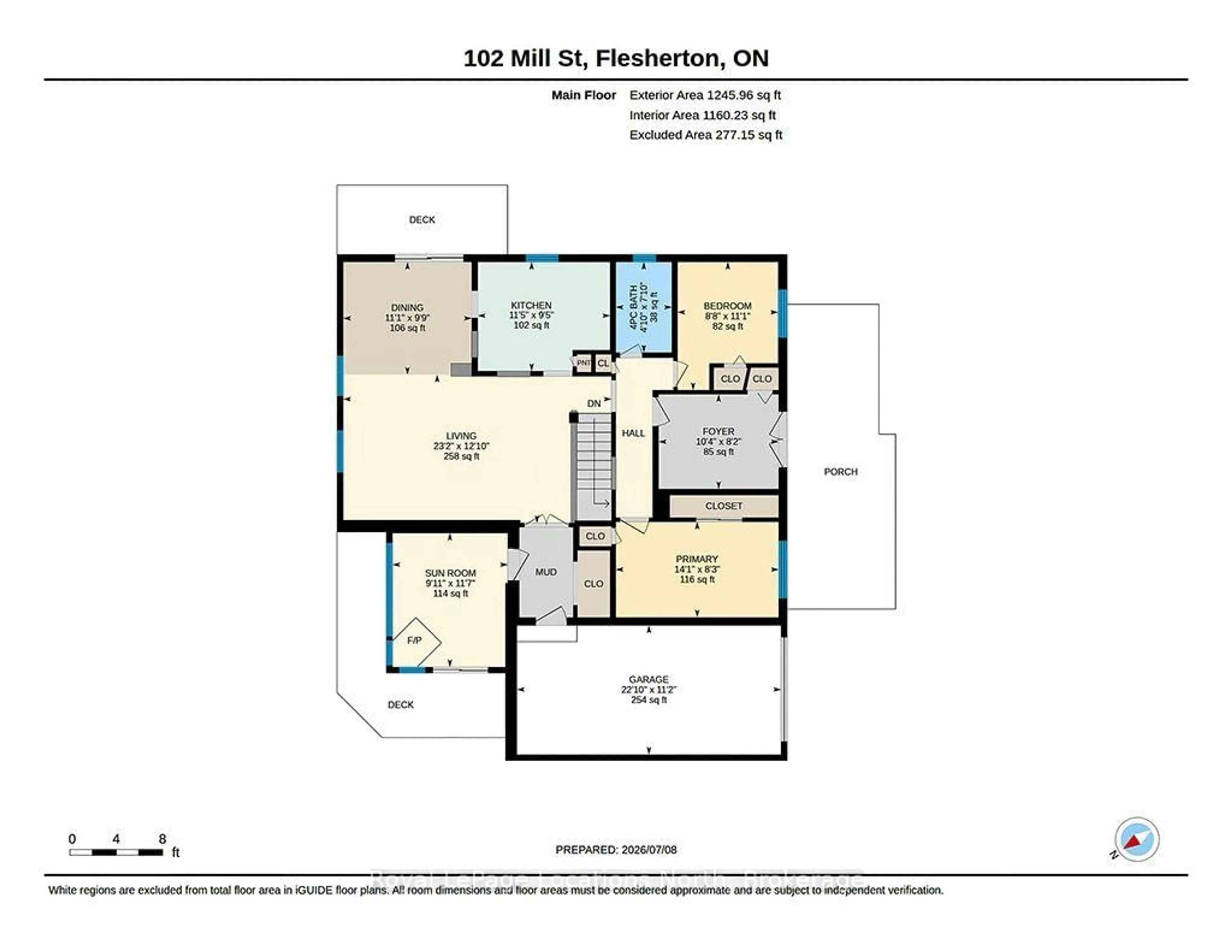Floor plan for 102 Mill St, Grey Highlands Ontario N0C 1E0