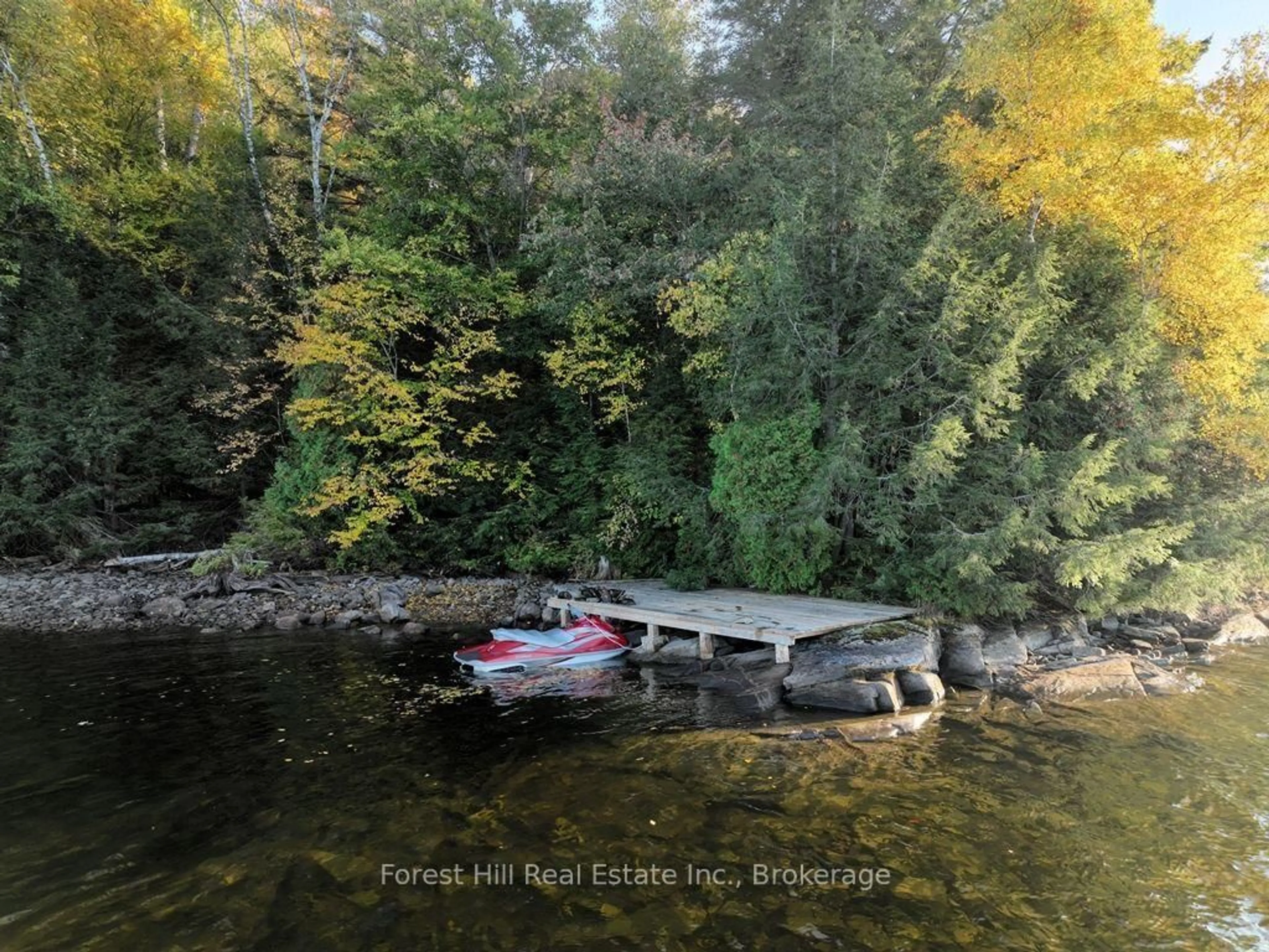 A pic from outside/outdoor area/front of a property/back of a property/a pic from drone, water/lake/river/ocean view for 0 Dennison Island, Dysart et al Ontario P0A 1E0