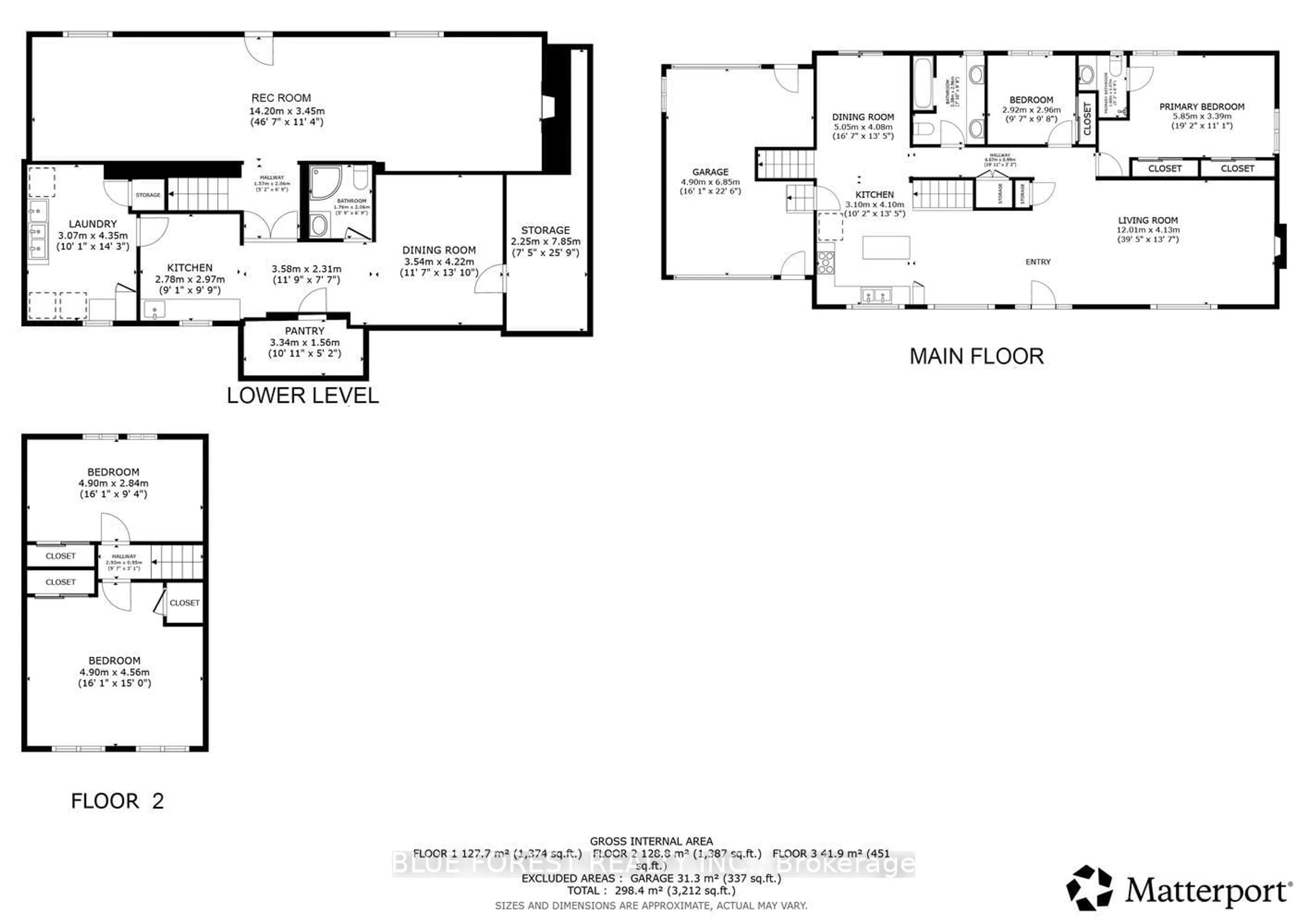 Floor plan for 535 Gordon Ave, London South Ontario N6J 2V9