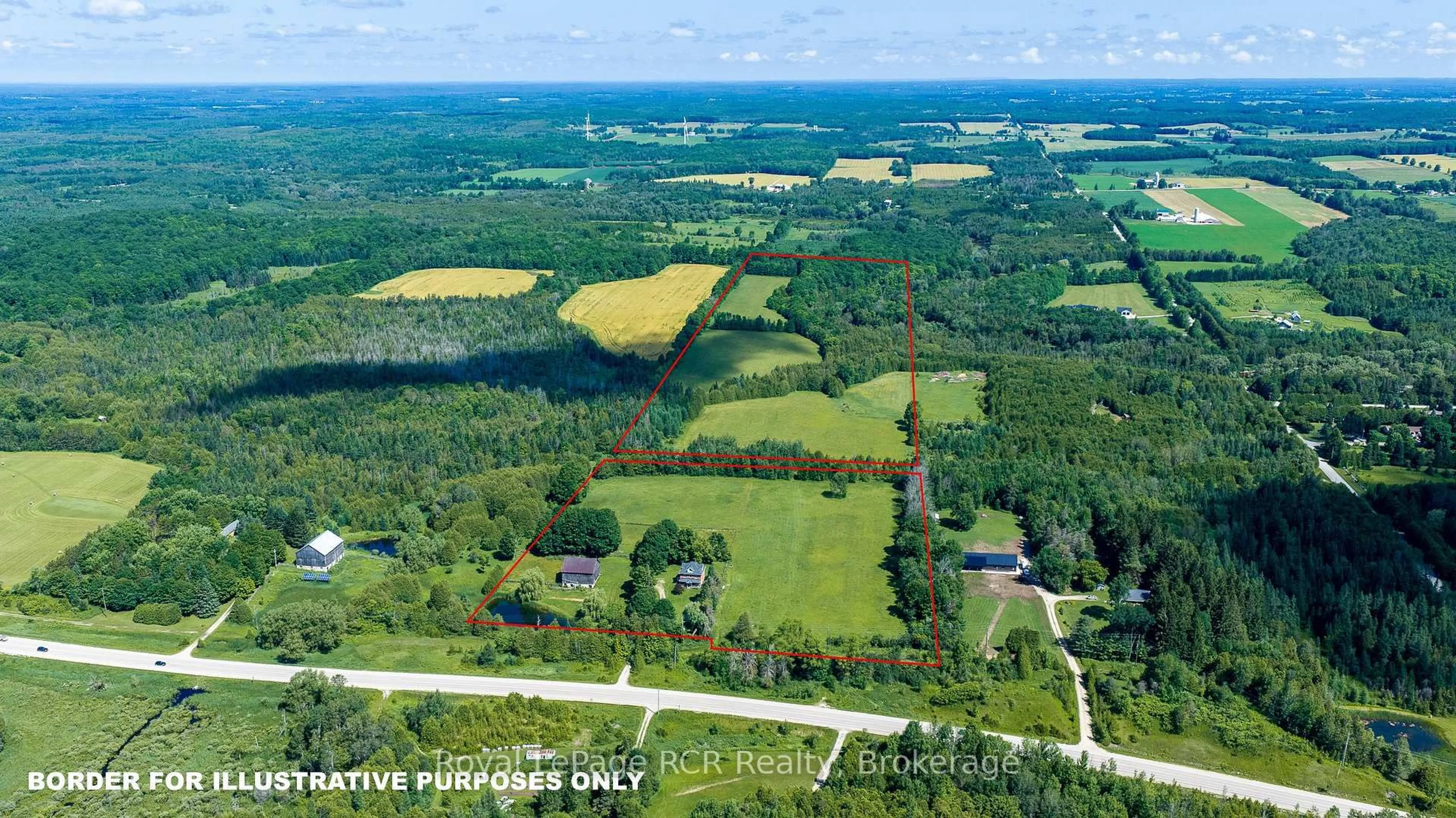 A pic from outside/outdoor area/front of a property/back of a property/a pic from drone, water/lake/river/ocean view for 404683 Grey Road 4, West Grey Ontario N0C 1K0