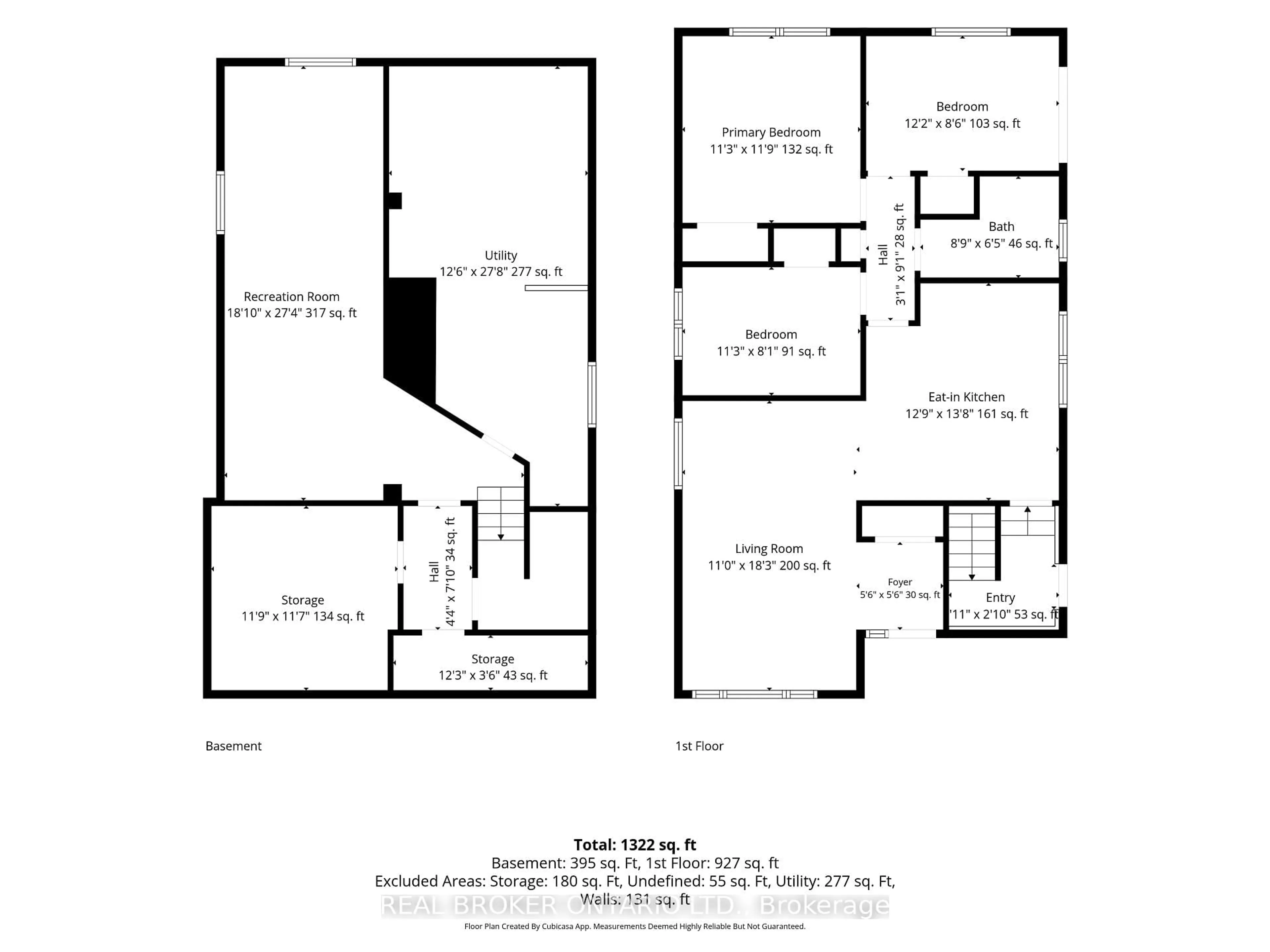Floor plan for 46 Dufferin St, Brant Ontario N0E 1A0