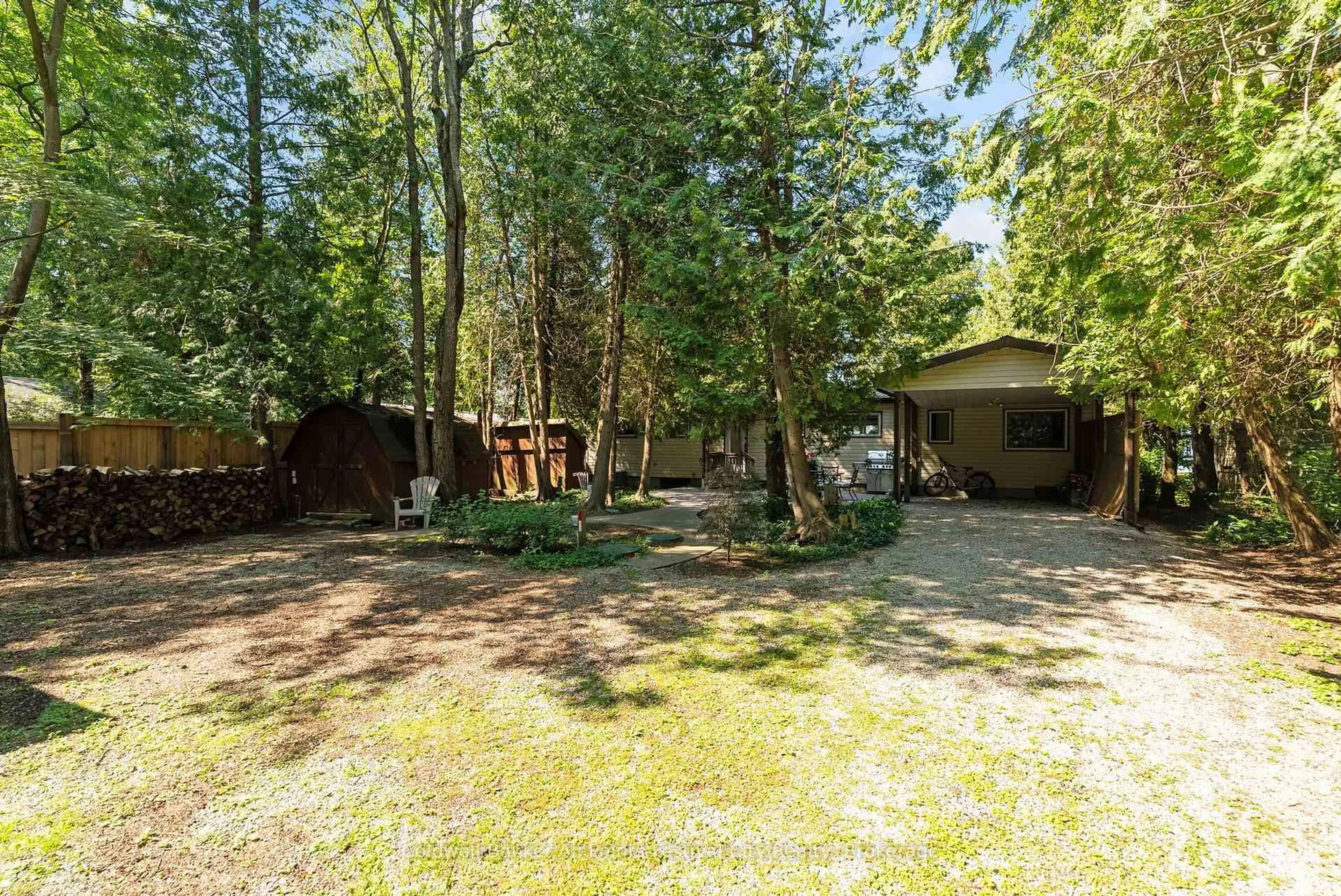 Patio, forest/trees view for 149 Huron Rd, Huron-Kinloss Ontario N2Z 2X3