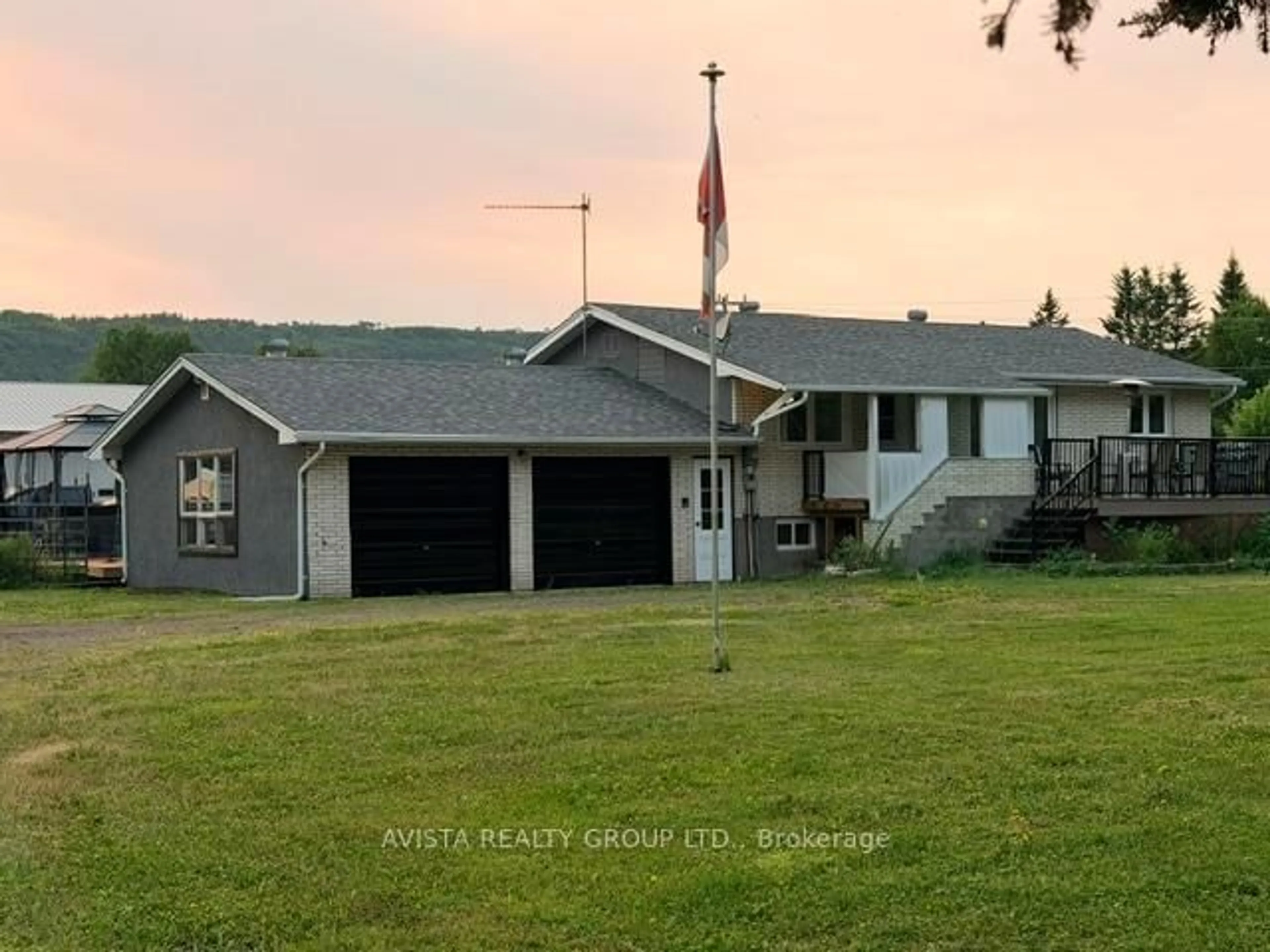 A pic from outside/outdoor area/front of a property/back of a property/a pic from drone, unknown for 5751 Hwy 61, Neebing Ontario P7L 0B1