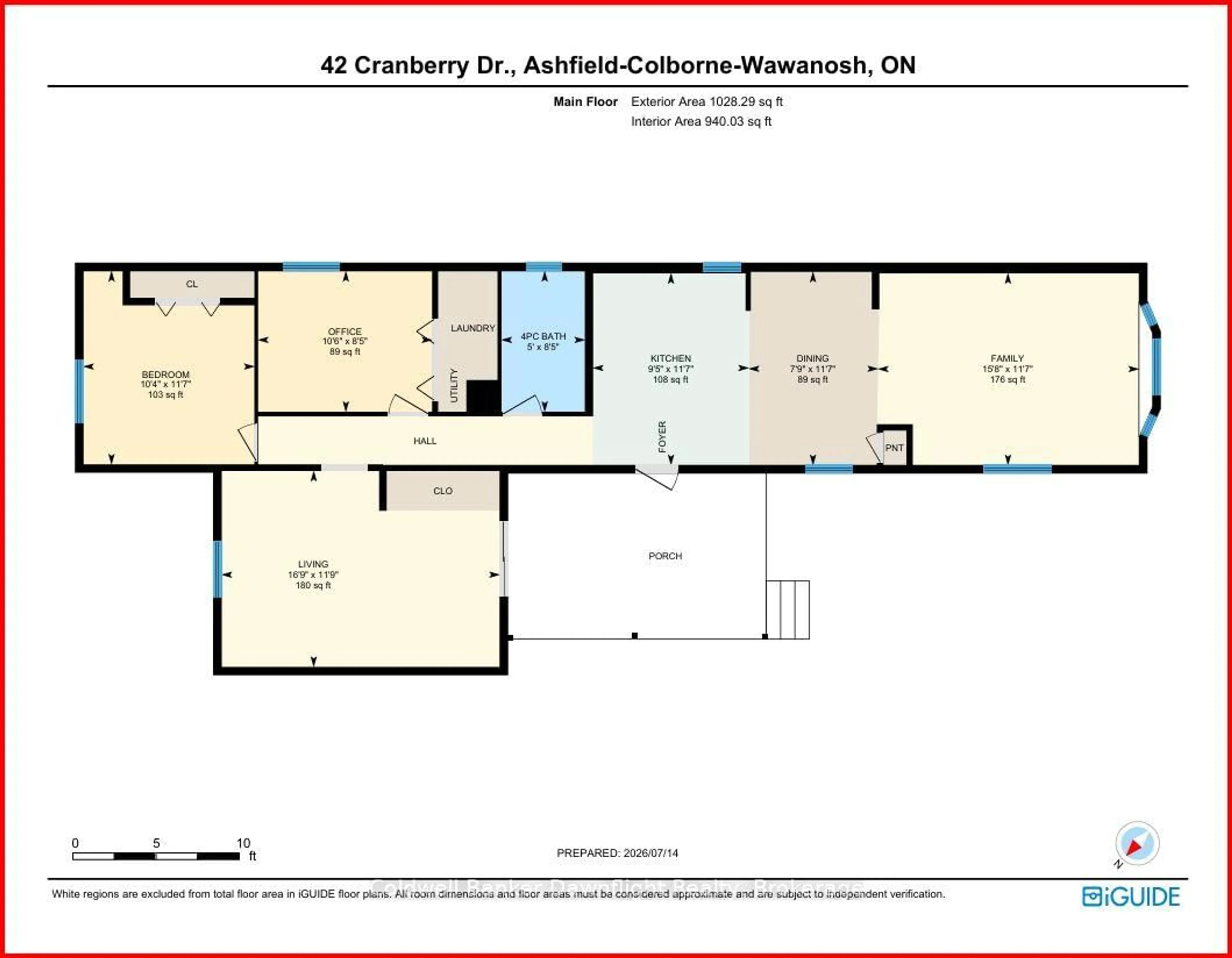 Floor plan for 42 Cranberry Dr, Ashfield-Colborne-Wawanosh Ontario N7A 3Y3