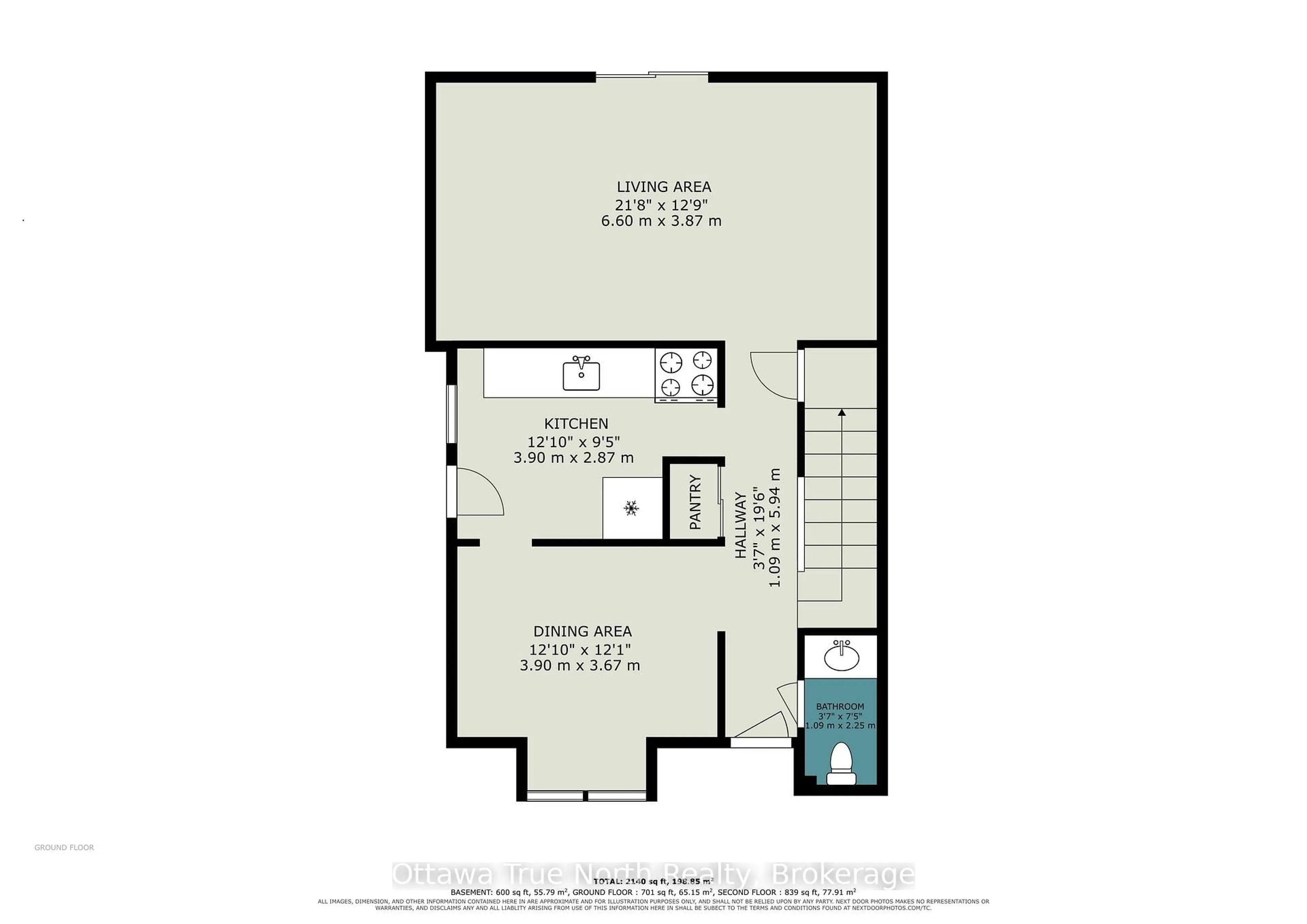 Floor plan for 180 Edward St, Arnprior Ontario K7S 2X5