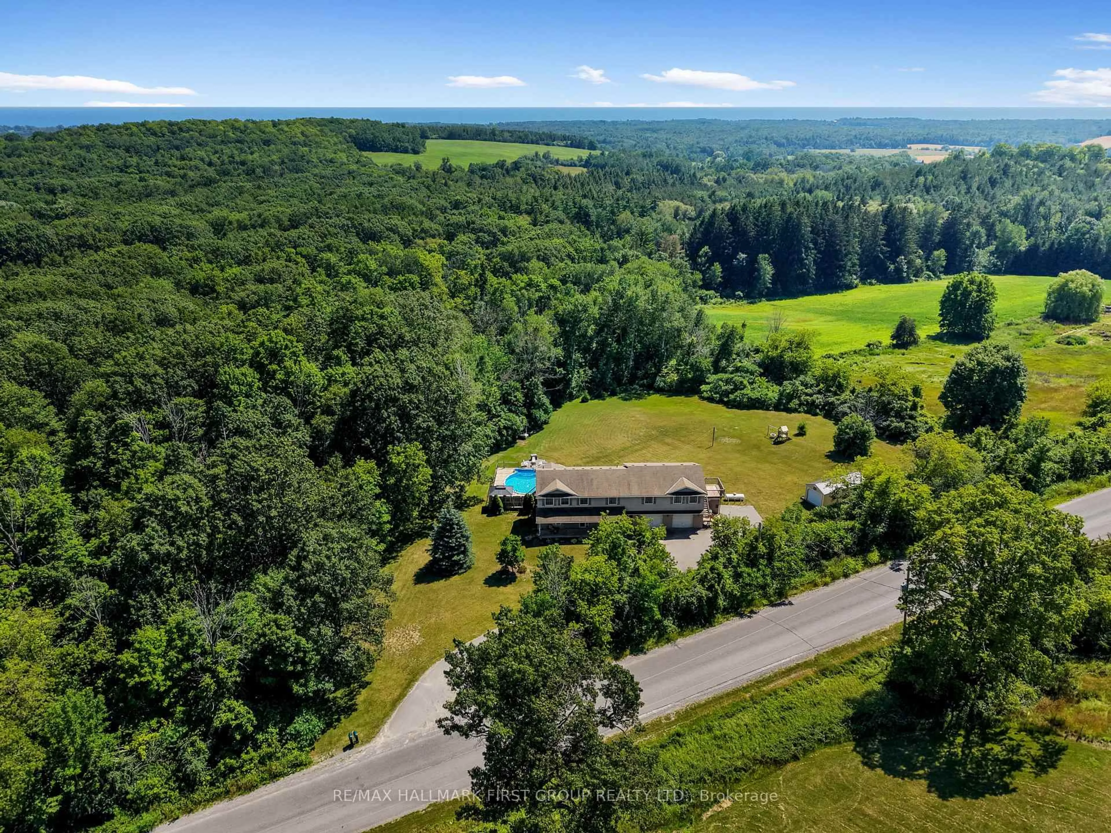 A pic from outside/outdoor area/front of a property/back of a property/a pic from drone, mountain view for 763 Dudley Rd, Alnwick/Haldimand Ontario K0K 1S0