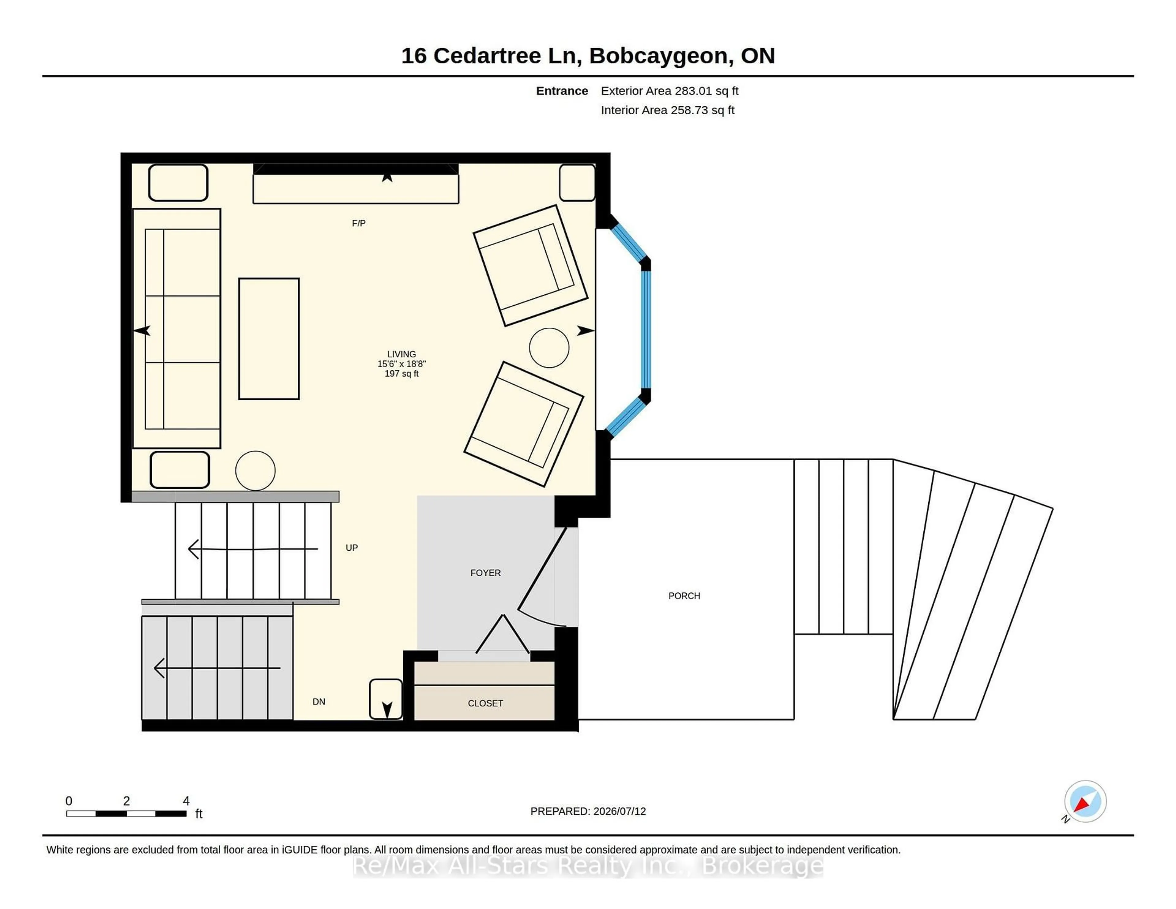 Floor plan for 16 Cedartree Lane, Kawartha Lakes Ontario K0M 1A0