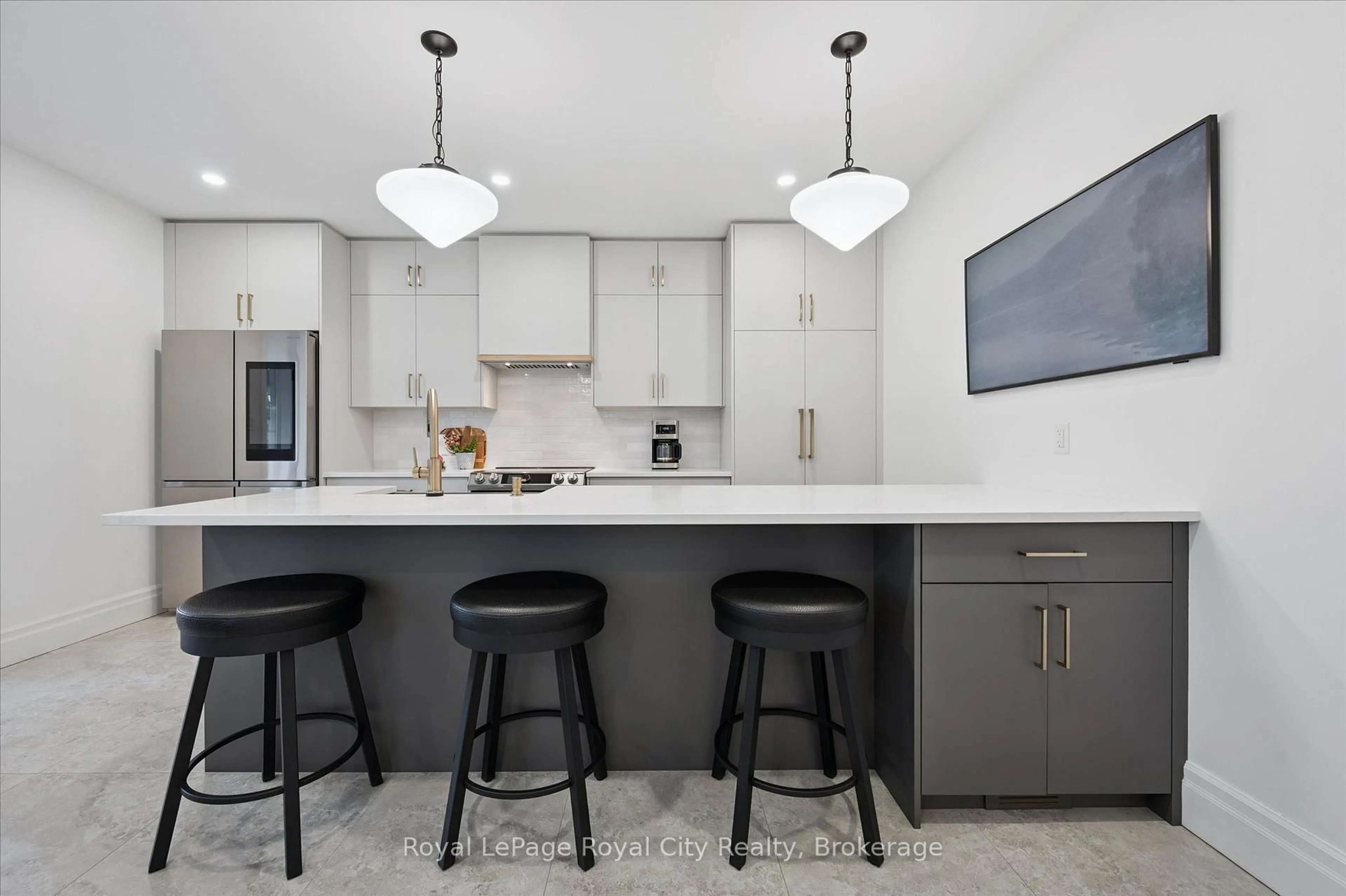 Contemporary kitchen, ceramic/tile floor for 164 King St, Guelph Ontario N1E 4R1