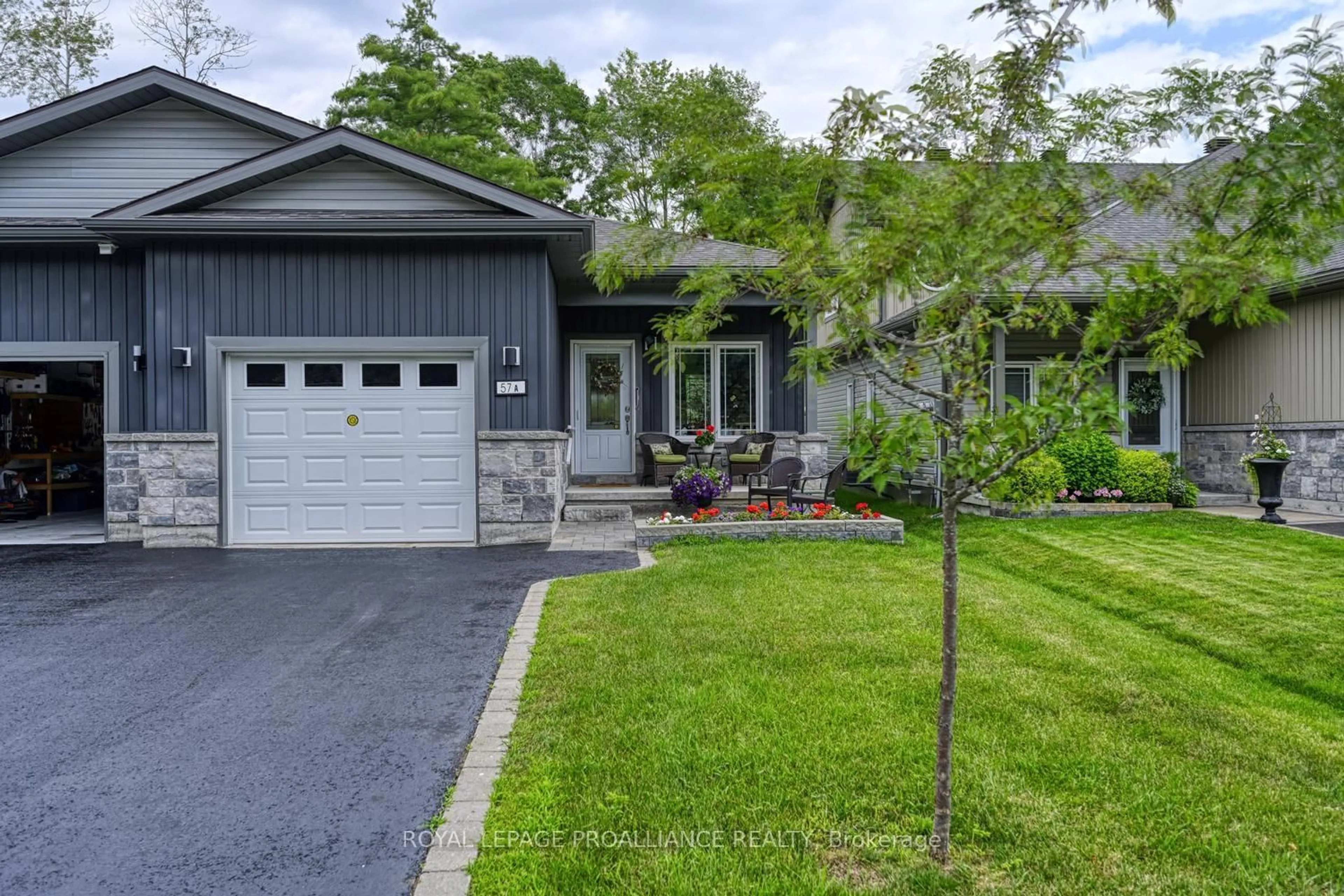 Home with vinyl exterior material, street for 57 A Centre St, Brockville Ontario K6V 0C9