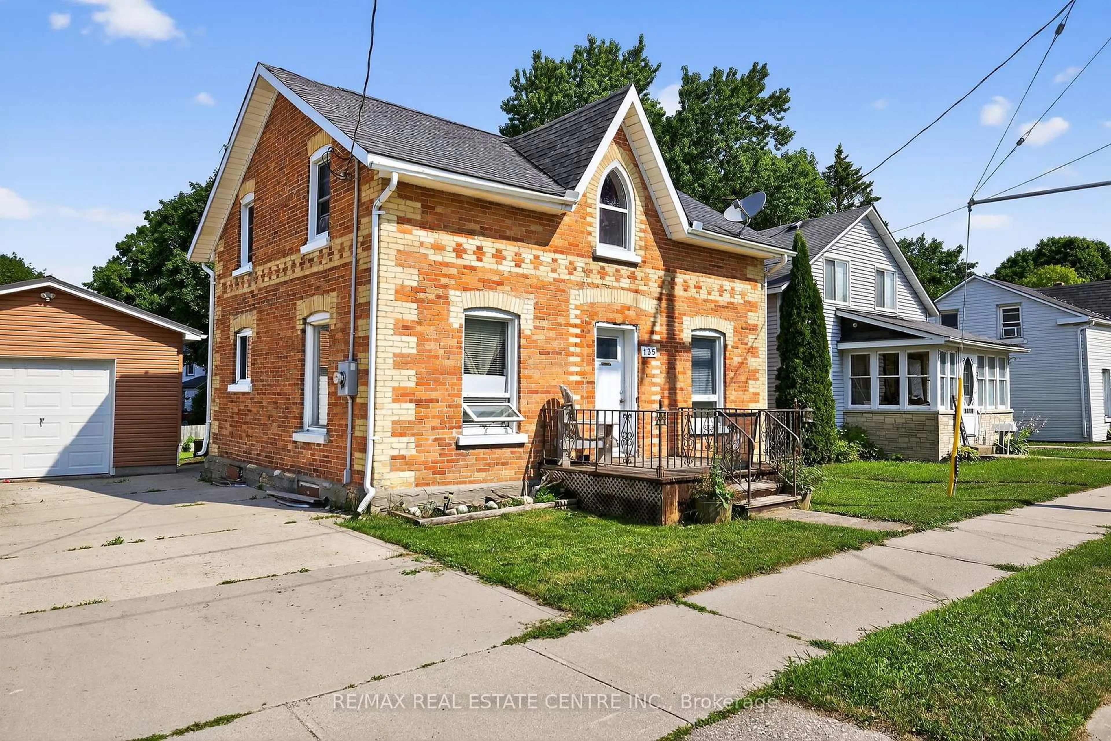 Home with brick exterior material, street for 135 Frederick St, Wellington North Ontario N0G 1A0