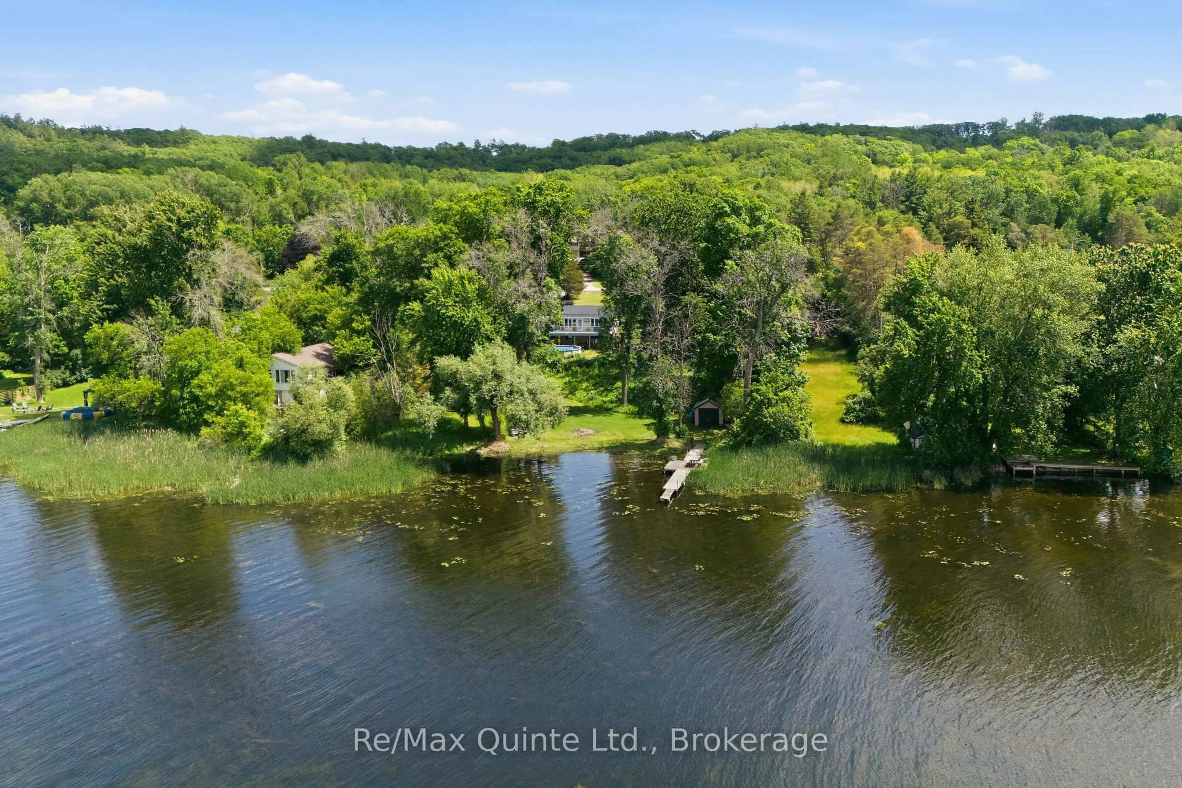 A pic from outside/outdoor area/front of a property/back of a property/a pic from drone, water/lake/river/ocean view for 787 Frankford-Stirling Rd, Hastings Ontario K0K 2C0