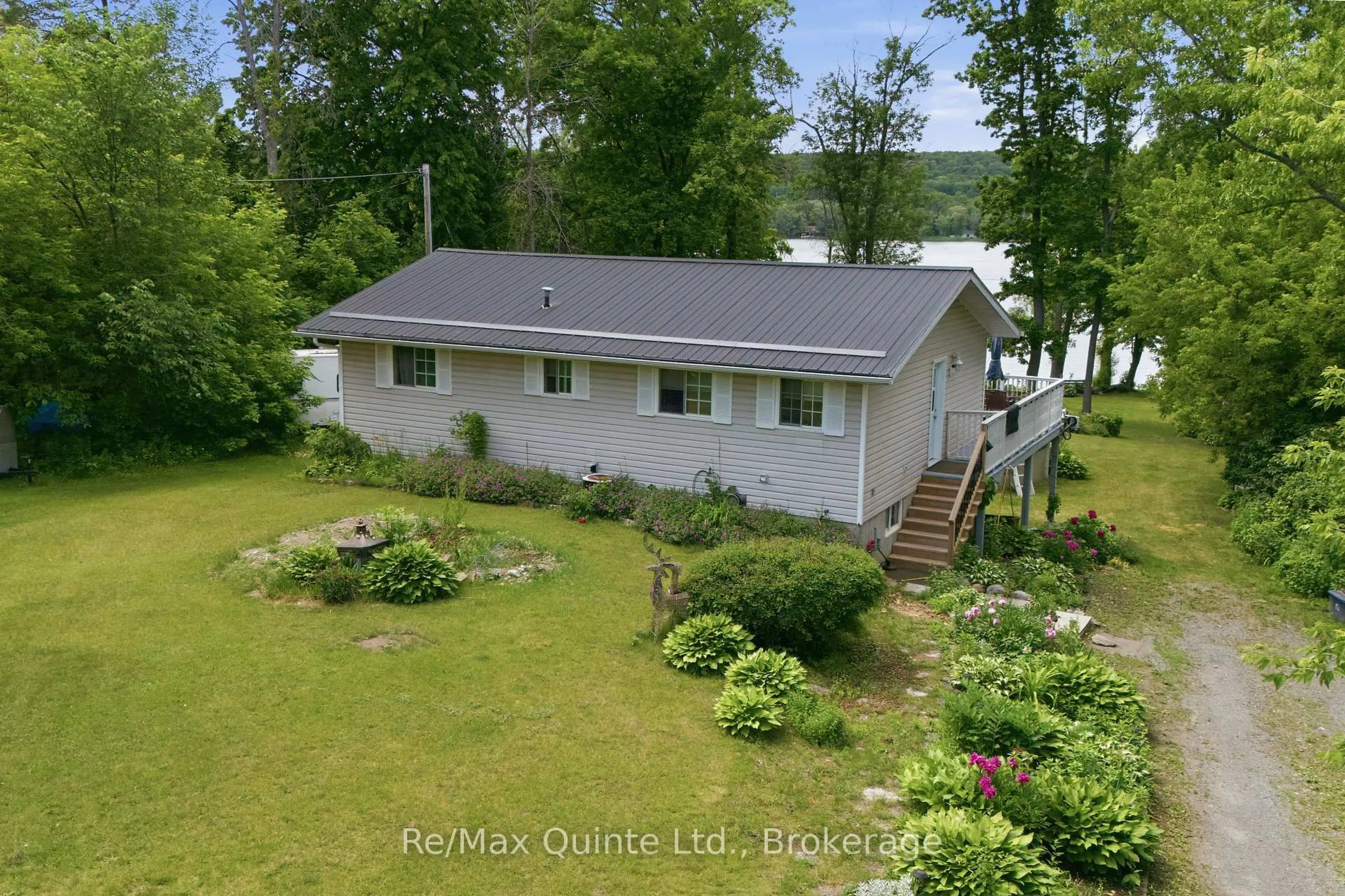 A pic from outside/outdoor area/front of a property/back of a property/a pic from drone, water/lake/river/ocean view for 787 Frankford-Stirling Rd, Hastings Ontario K0K 2C0