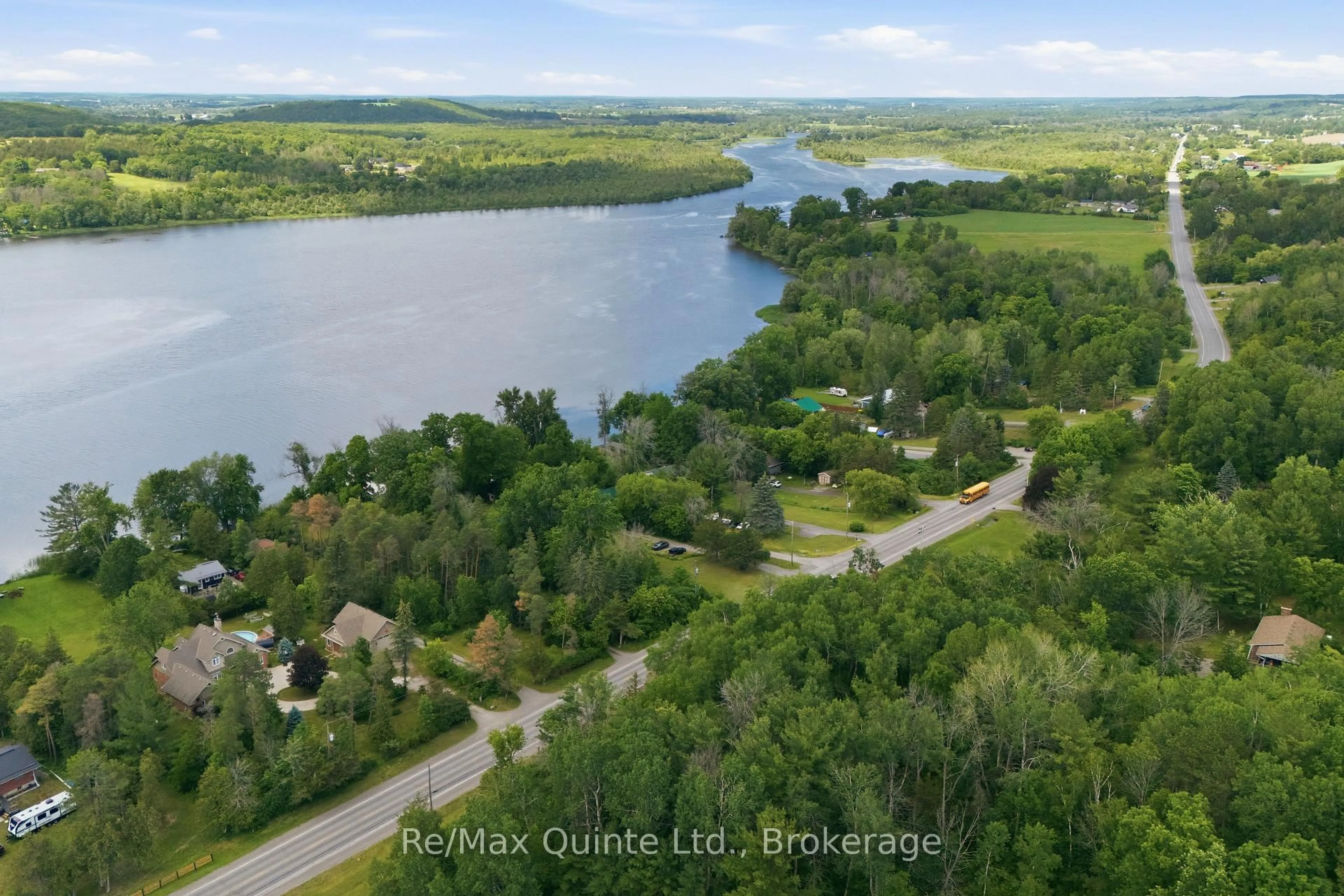 A pic from outside/outdoor area/front of a property/back of a property/a pic from drone, water/lake/river/ocean view for 787 Frankford-Stirling Rd, Hastings Ontario K0K 2C0