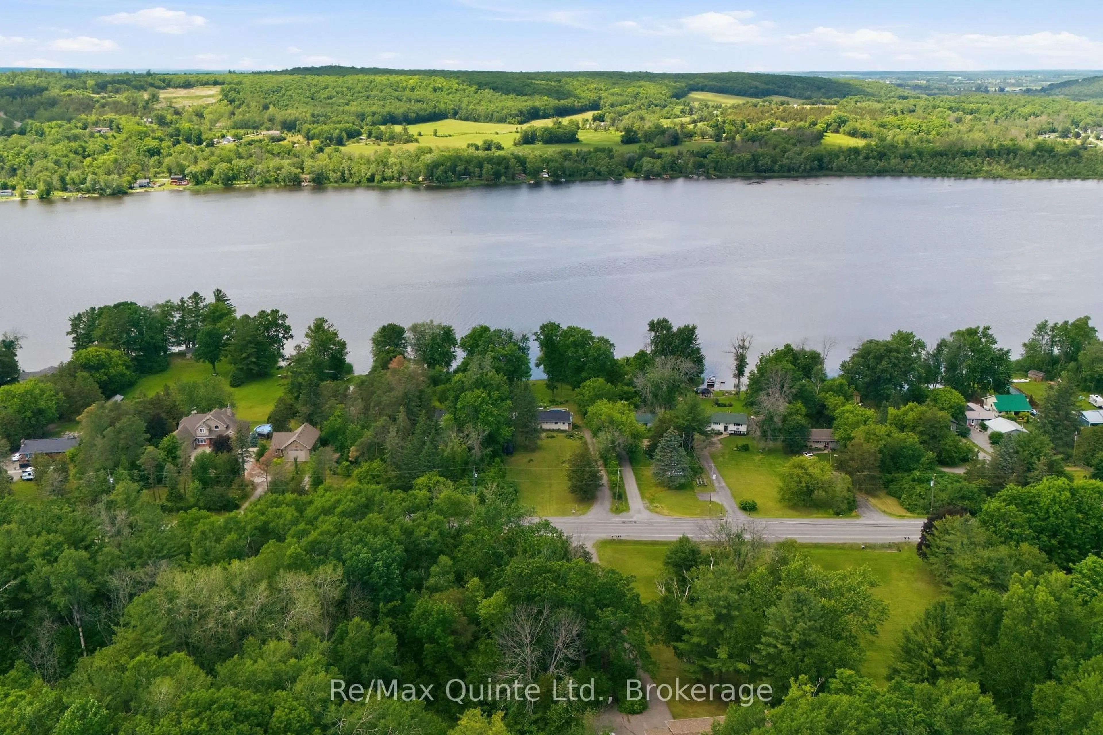 A pic from outside/outdoor area/front of a property/back of a property/a pic from drone, water/lake/river/ocean view for 787 Frankford-Stirling Rd, Hastings Ontario K0K 2C0