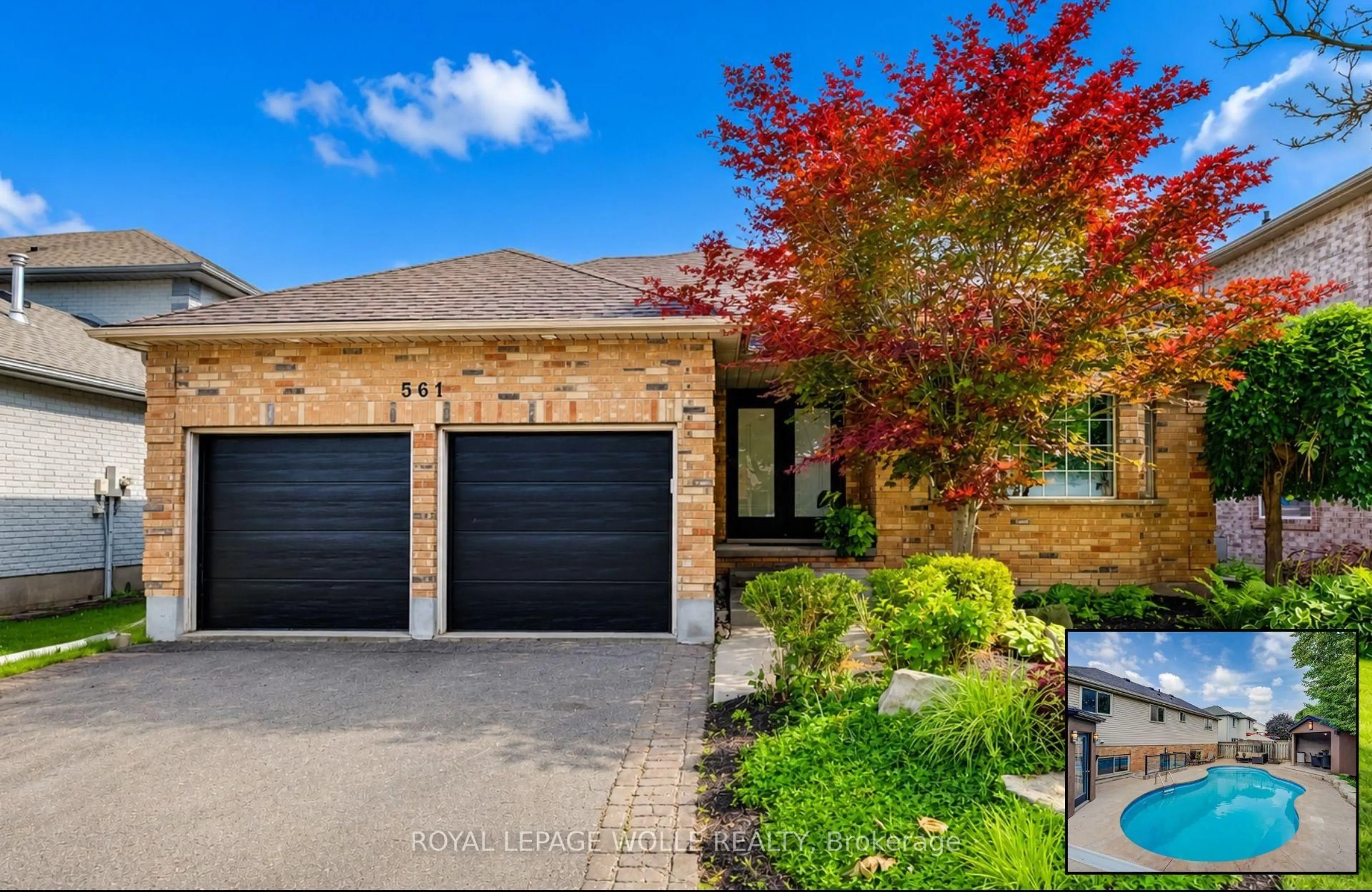 Home with brick exterior material, street for 561 Chancery Lane, Waterloo Ontario N2T 2N5