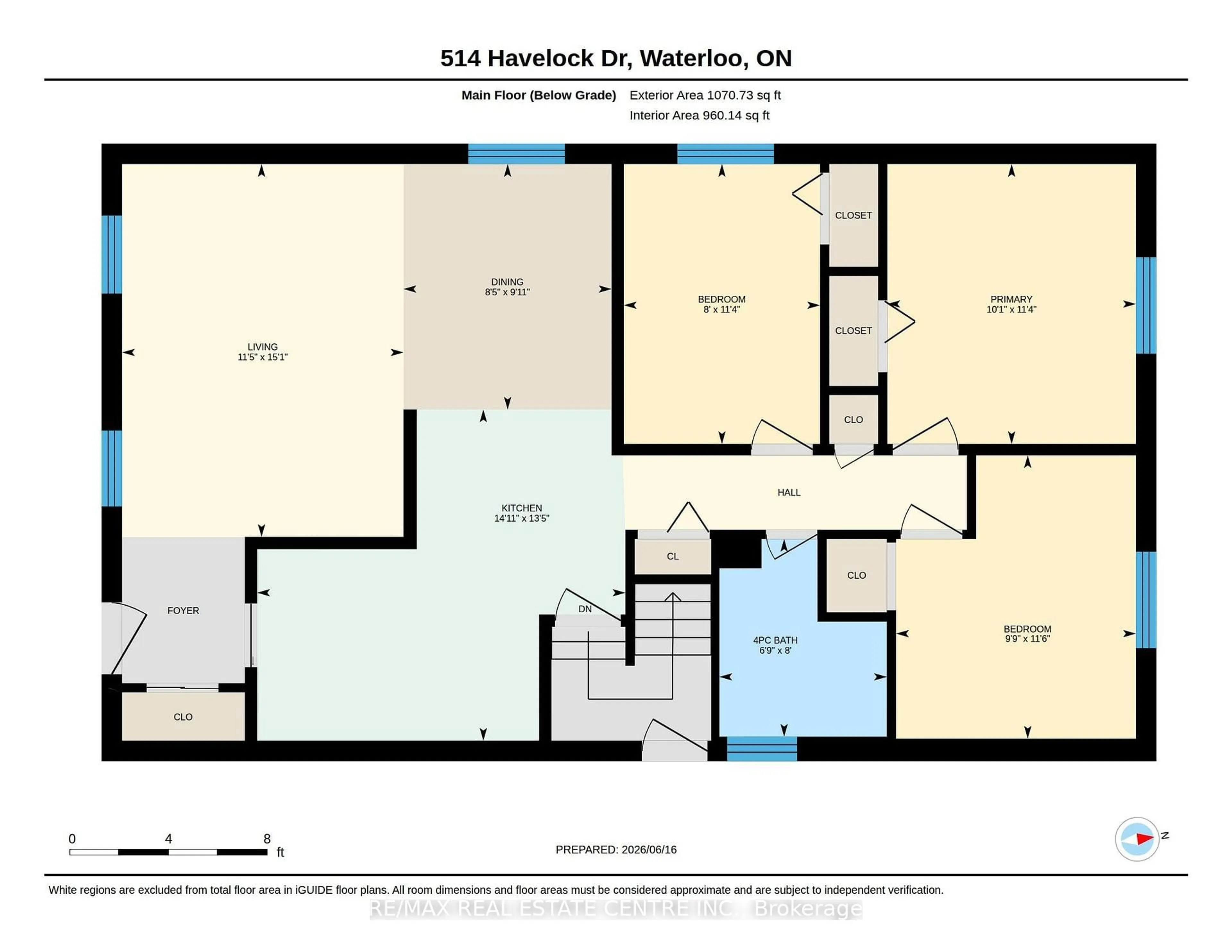 Floor plan for 514 Havelock Dr, Waterloo Ontario N2L 4N7